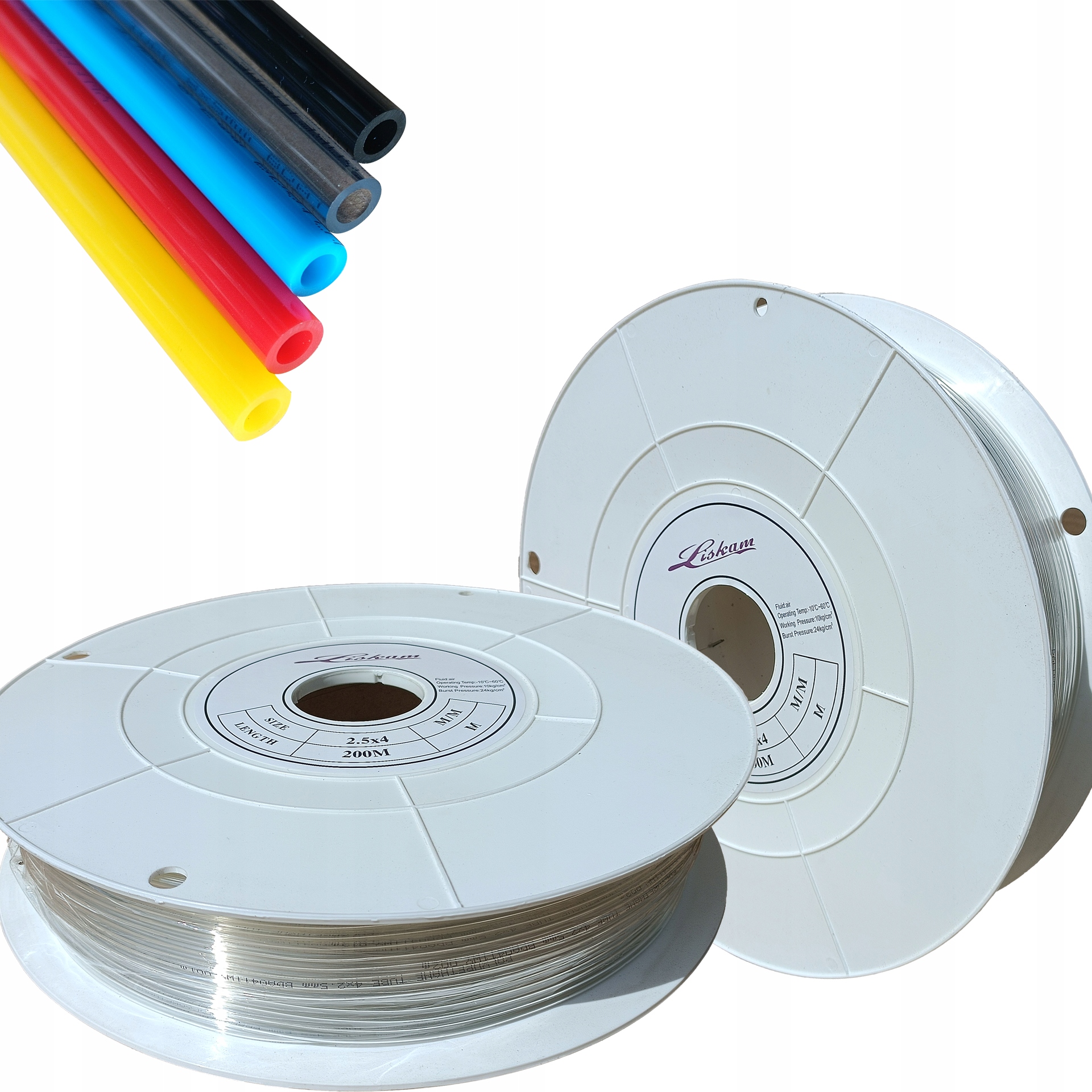 Polyuretan Pneumatická Pu hadice Tekalan 4x2.5 mm Průhledný 100 m