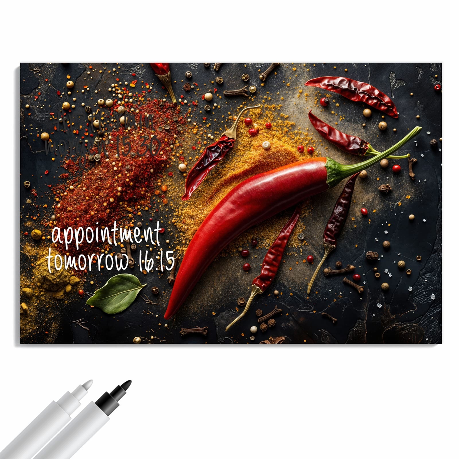 Magnetická tabule Směs koření Výhled 90 × 60 cm