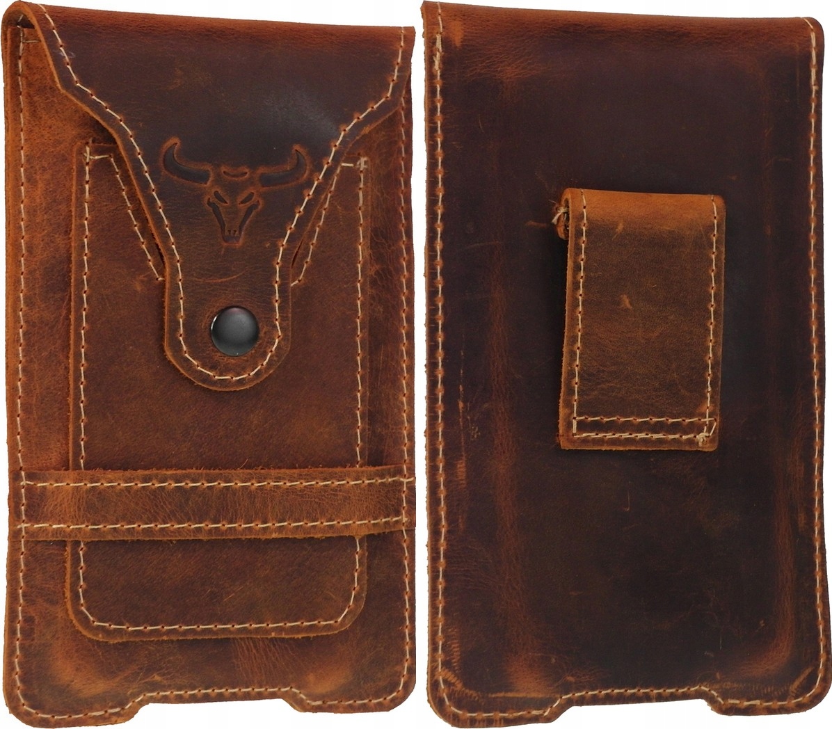 

Bull's Head 100% Skóra Naturalna Brl Do IPhone X