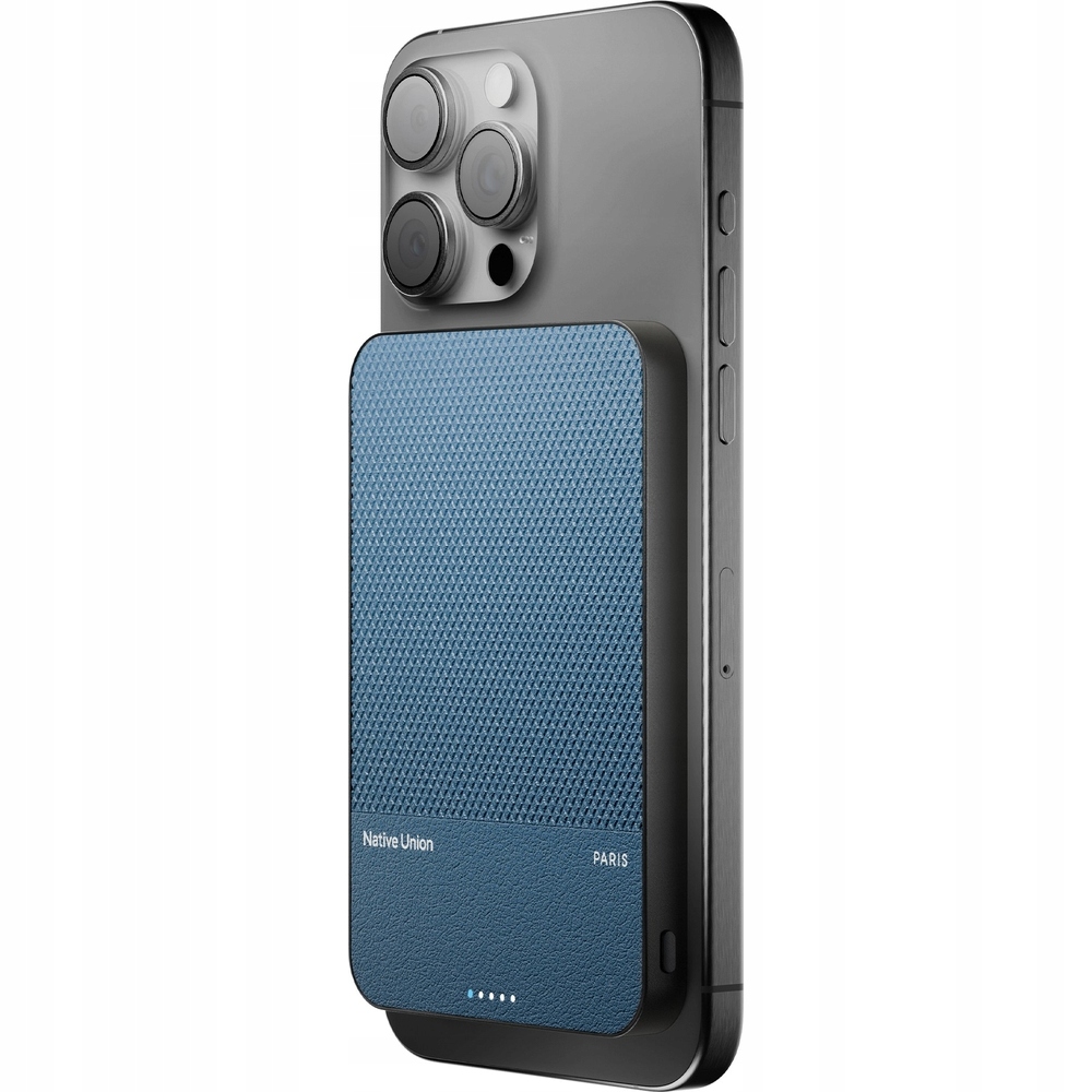 Indukčná powerbanka 5000 mAh 20W Qi2 MagSafe, Native Union REClassic kábel