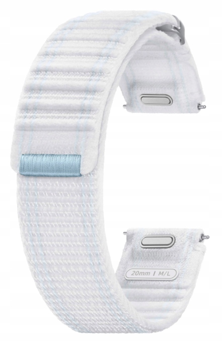 Pasek Samsung Watch 6 7 20MM Fabric Band M/L Biały Tkanina