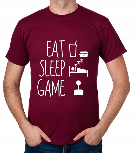 

koszulka Eat Sleep Game prezent