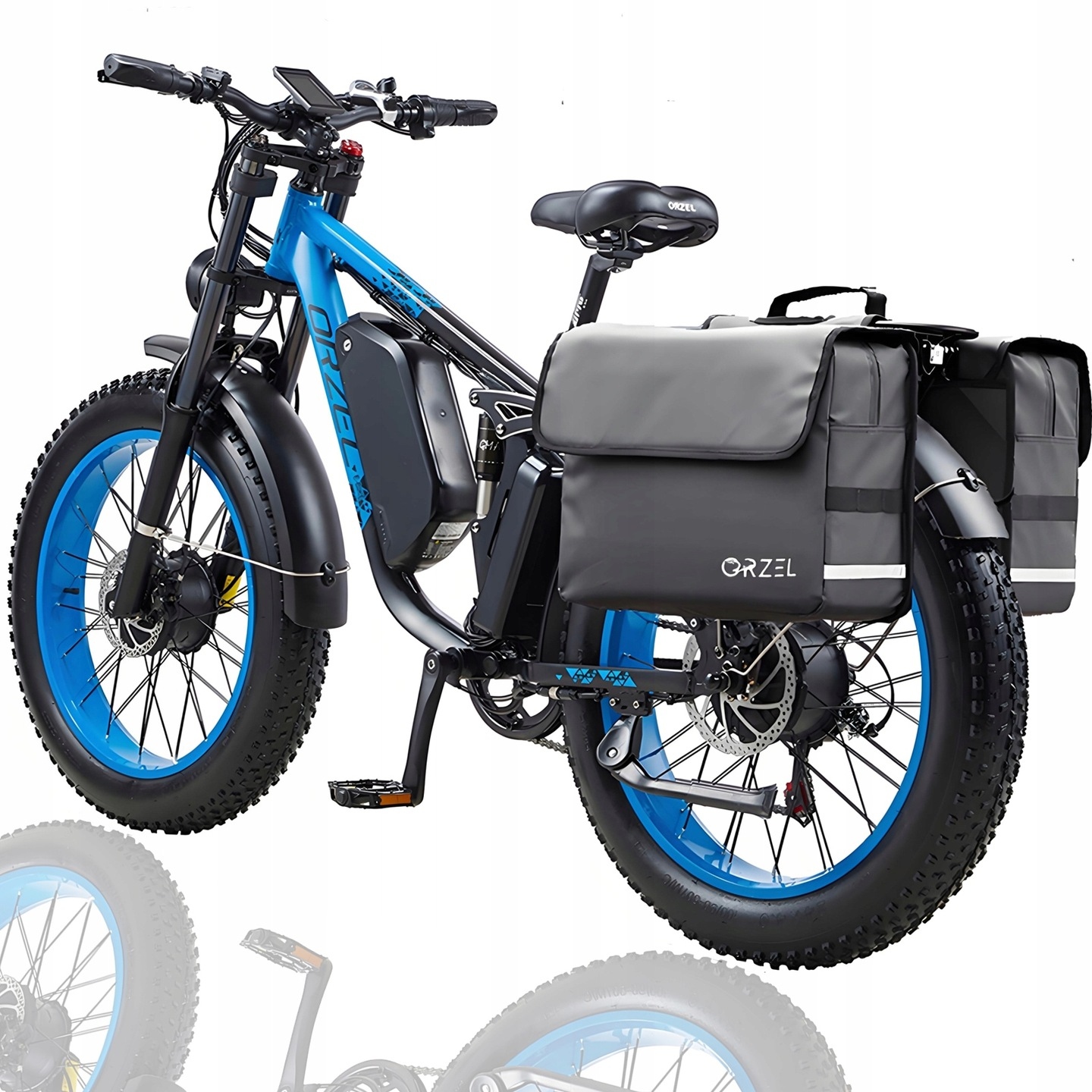 26" horské kolo Orzel K17 elektrokola 2000W 25Ah 50 km/h 120 km dvojitý motor olejová brzda