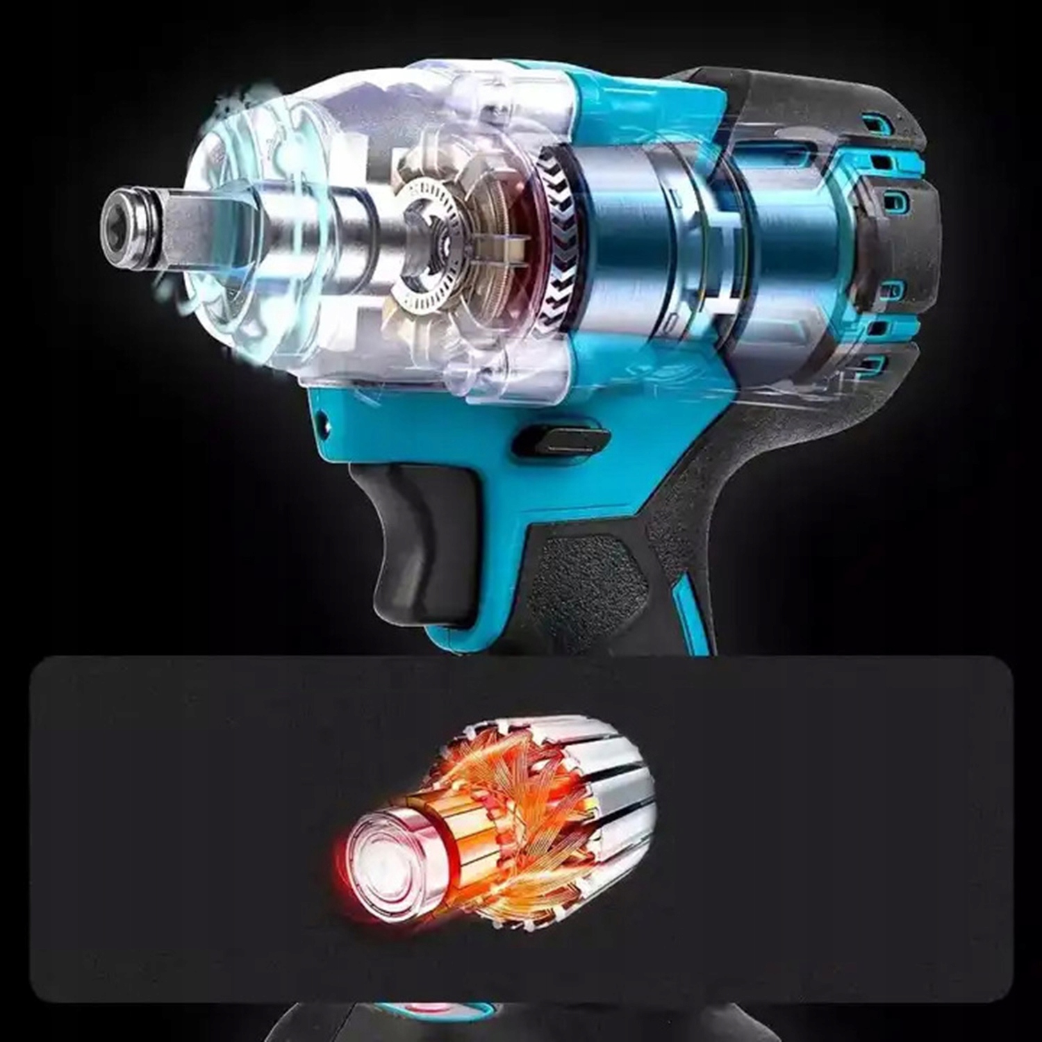 KLUCZ UDAROWY ELEKTRYCZNY KLUCZ MOCNY 21V 650NM EAN (GTIN) 886545180922