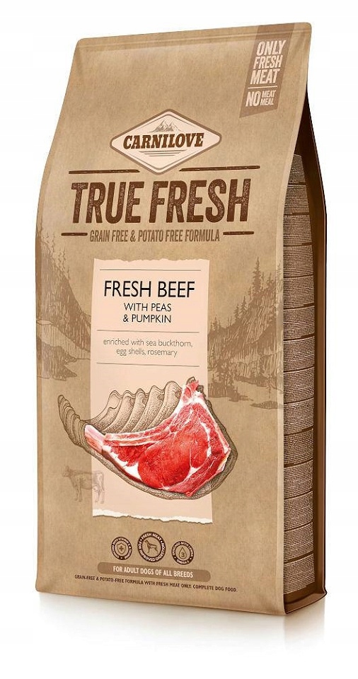 Levně Carnilove True Fresh Beef krmivo s hovězím masem pro psa 4 kg