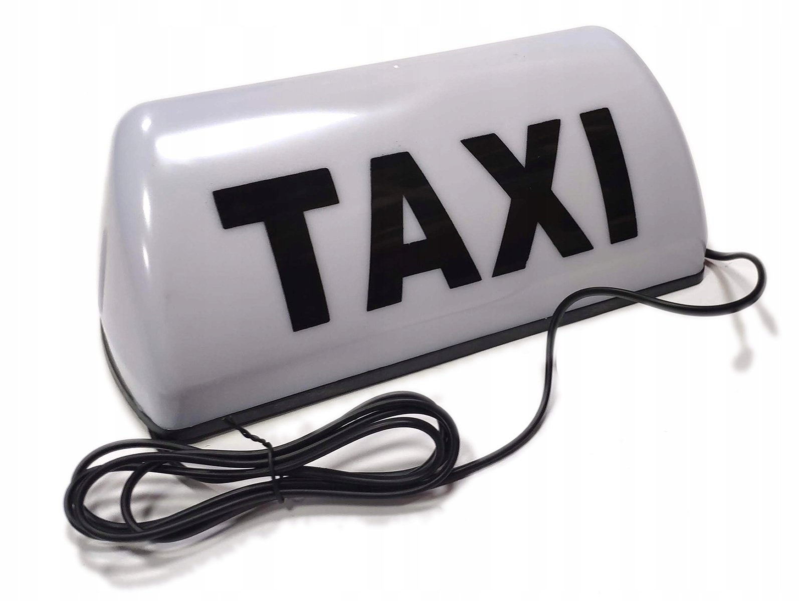 

Kogut sygnalizator lampa gapa Taxi na magnes biały