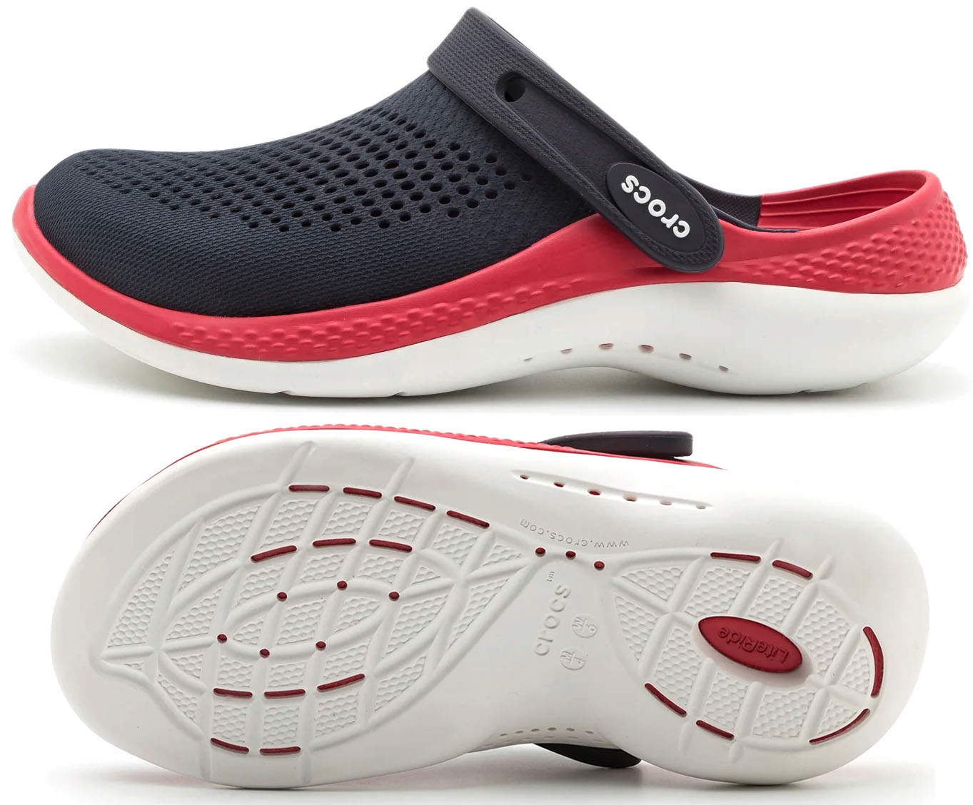 

Klapki Męskie Crocs Literide Czarne Rozmiar 43-44