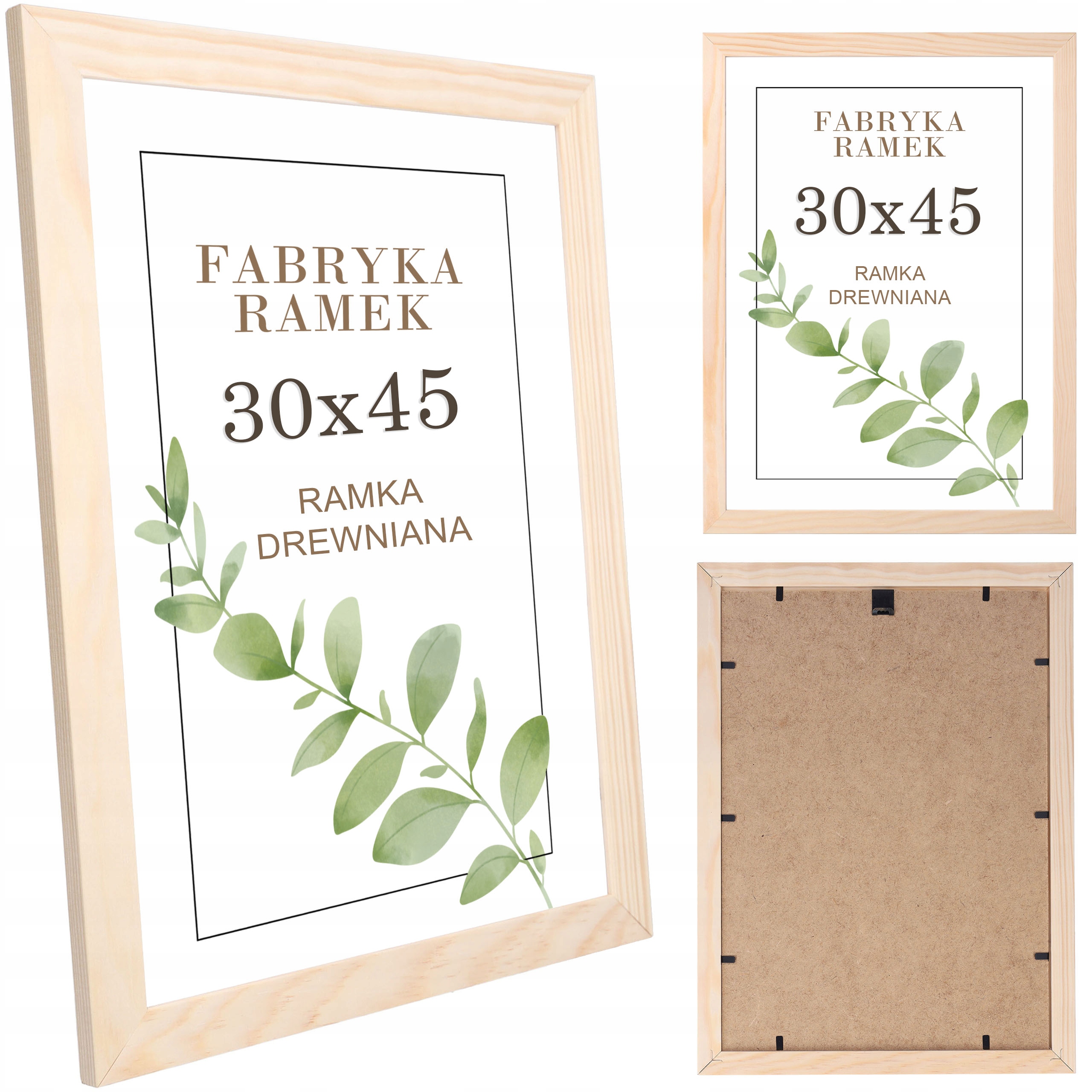 

Ramka na zdjęcia 30x45 sosnowa drewniana ramki