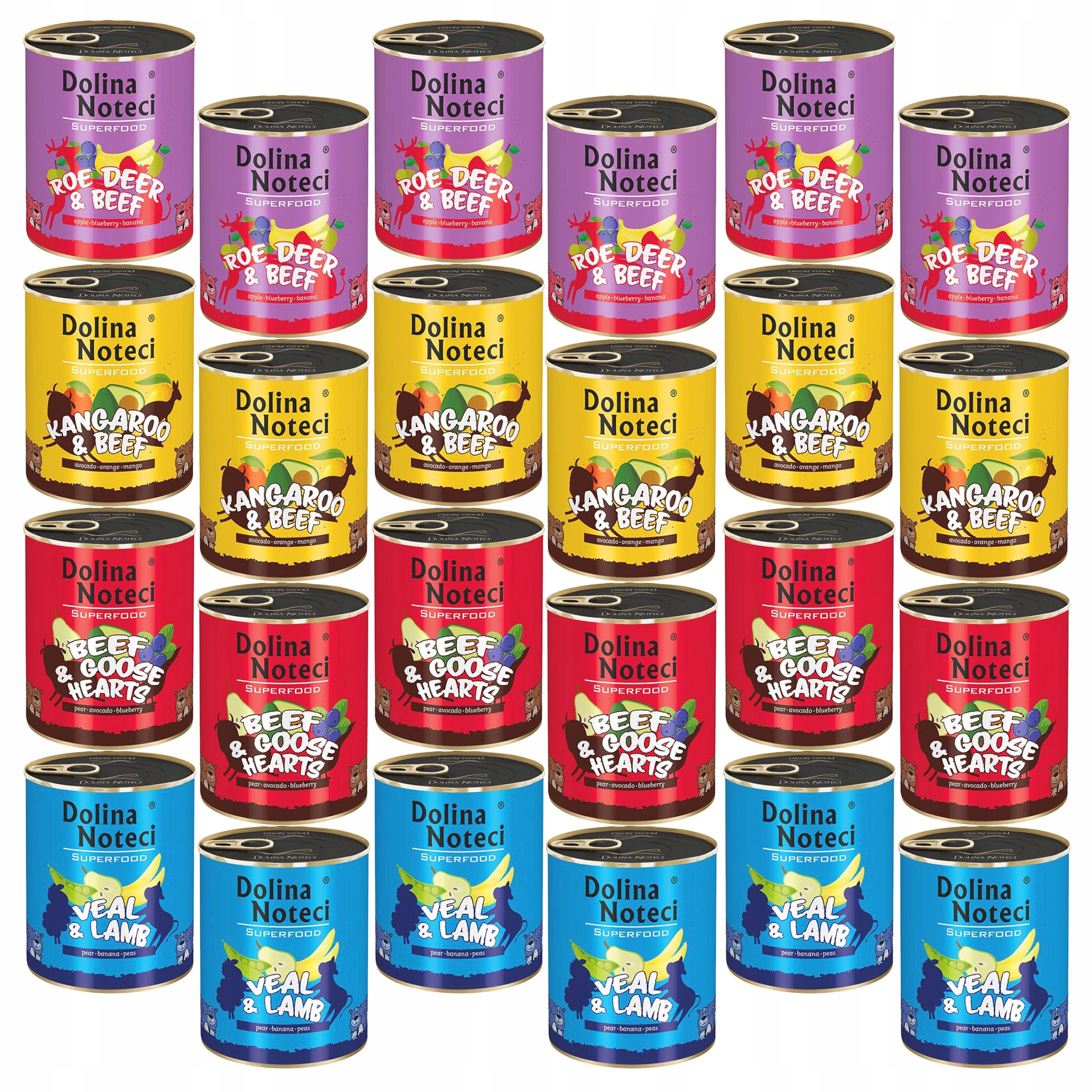 Dolina Noteci Superfood Krmivo mokré pro psa mix chutí 24 x 800 g