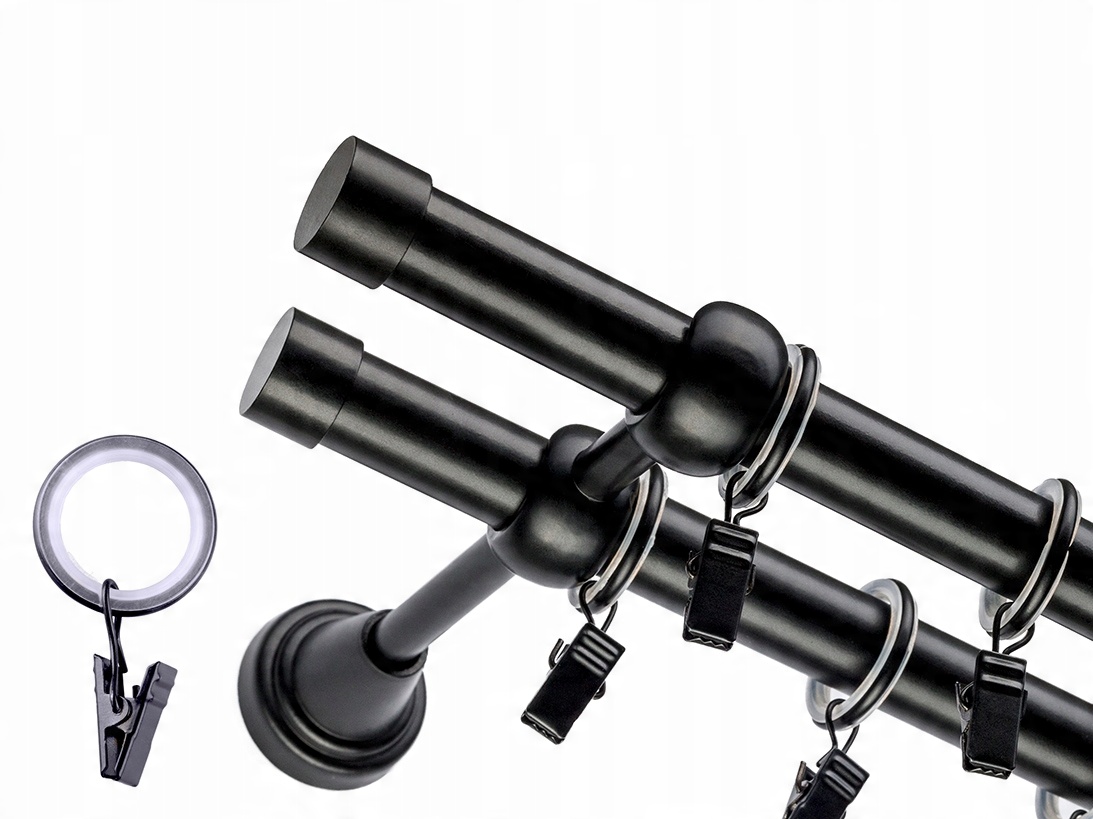 

Karnisz Simple Ciche Kółka Podwójny 19+19 MM 260