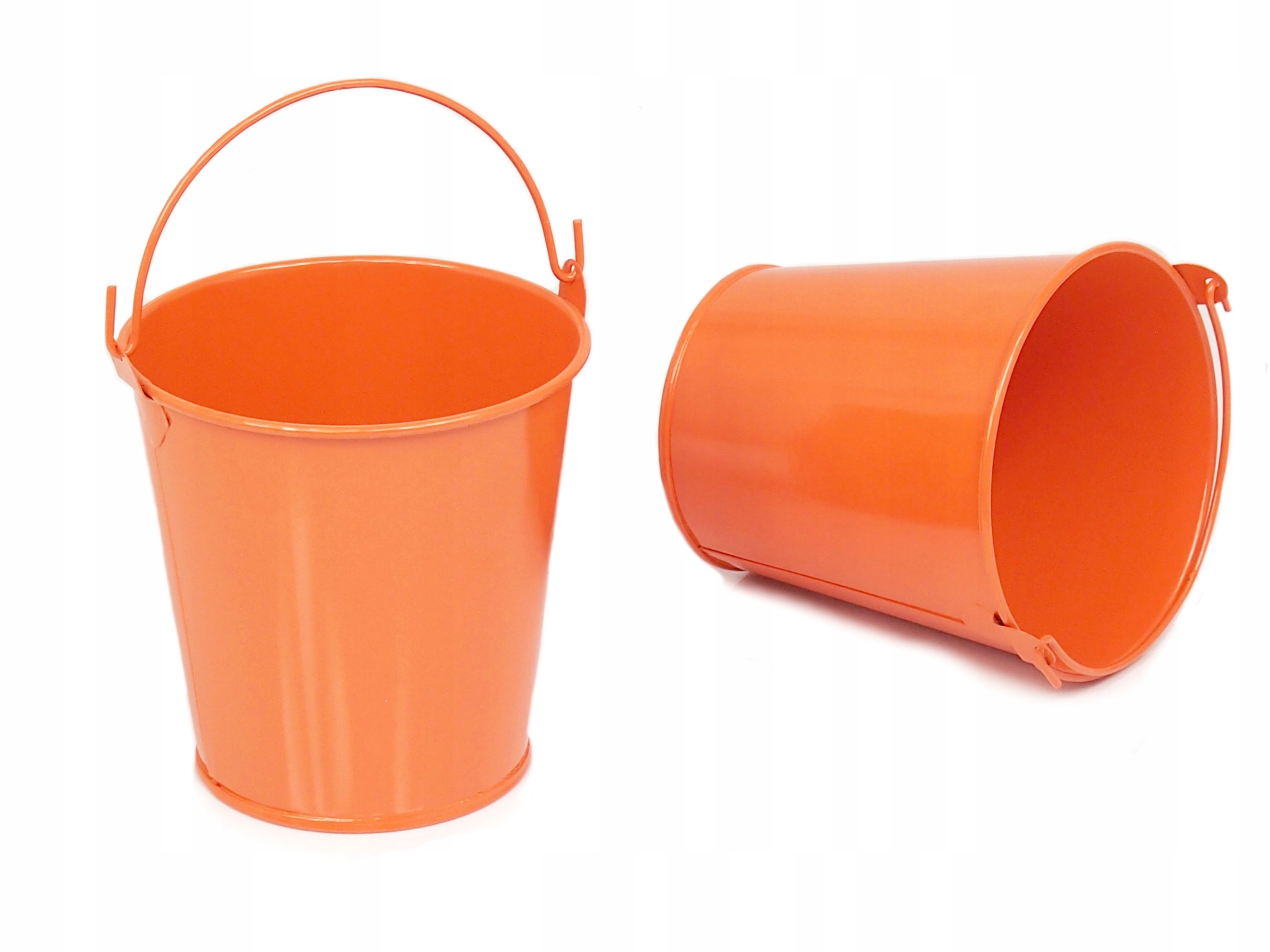 13 cm DONICZKA OSŁONKA WIADERKO OCYNK pomarańczowe