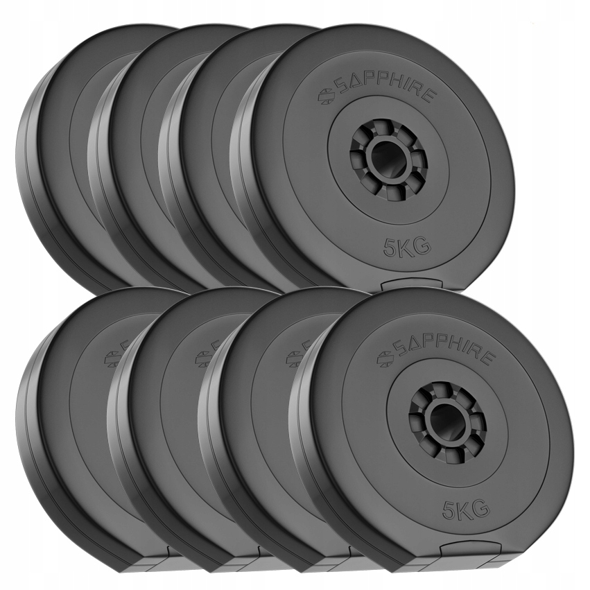 Zestaw Obciążeń 40KG talerze Obciążenie 8x5KG nakład Ciężary krążki