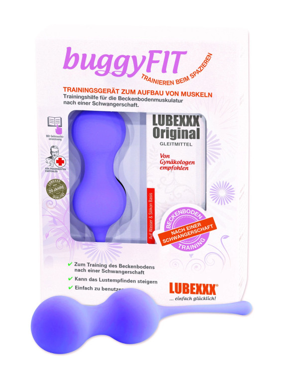 Lubexxx buggyFit Zestaw do ćwiczeń mięśni miednicy (ciężarki lubrykant)