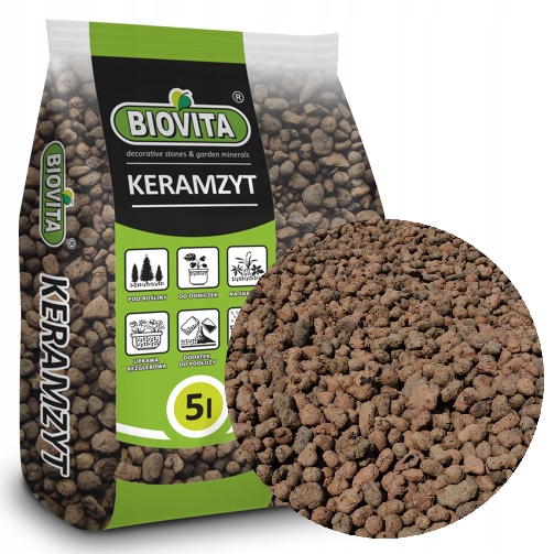 KERAMZYT ogrodniczy 5L ceramiczny ZIEMIA podłoże