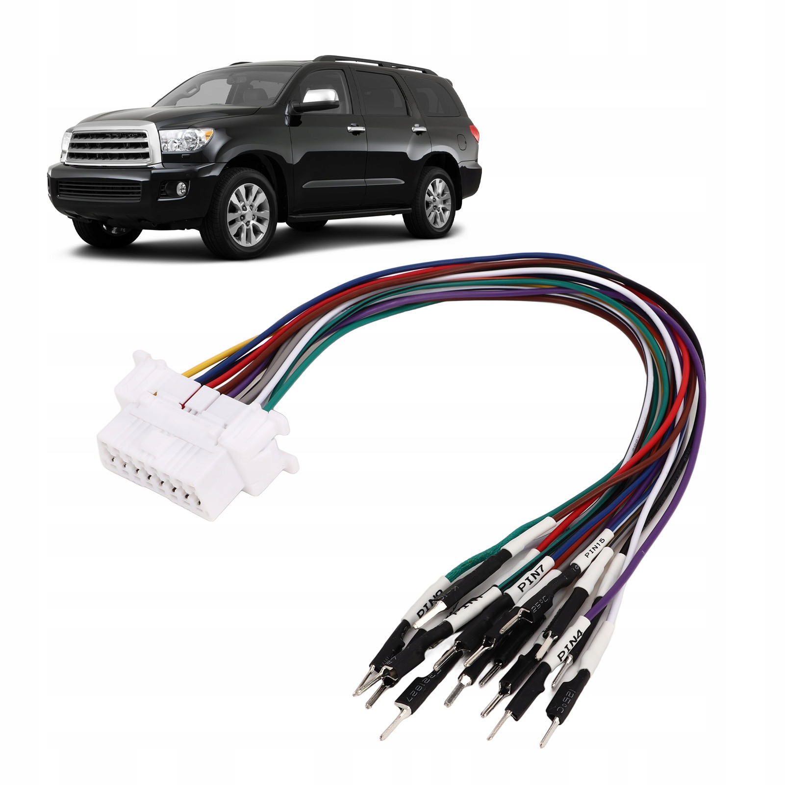 Gniazdo Diagnostyczne OBD2 II Złącze Żeńskie 16-PINO Przedłużacz Kabla