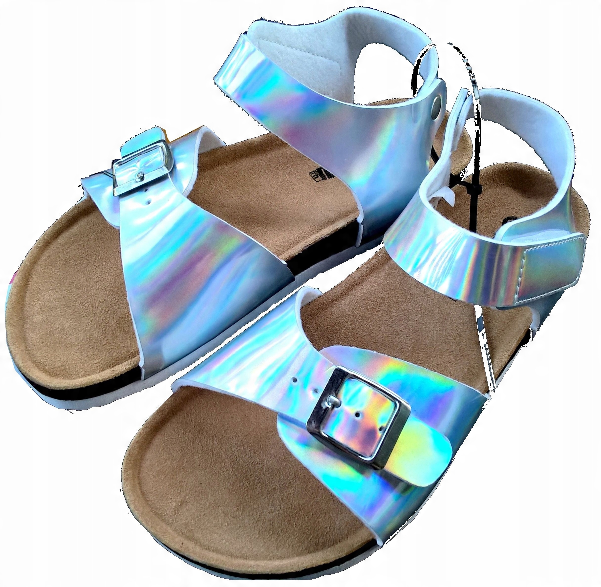

Sandały sandałki Young Style holo srebrne 31 19cm