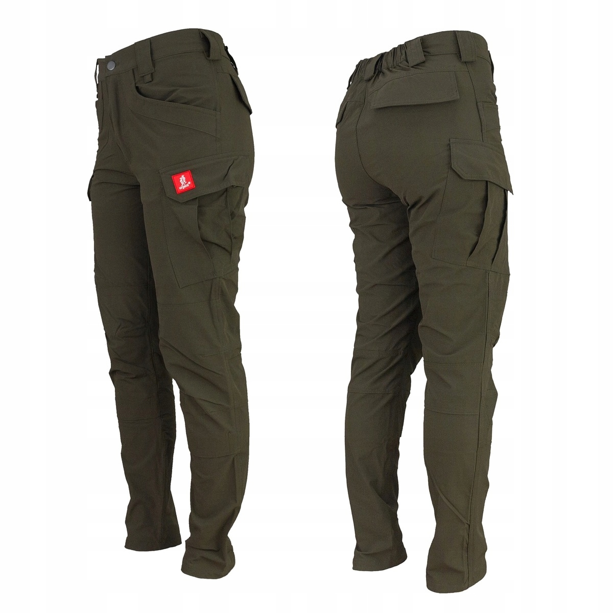 Spodnie taktyczne do pasa outdoor Elastyczne robocze trekkingowe r. 62