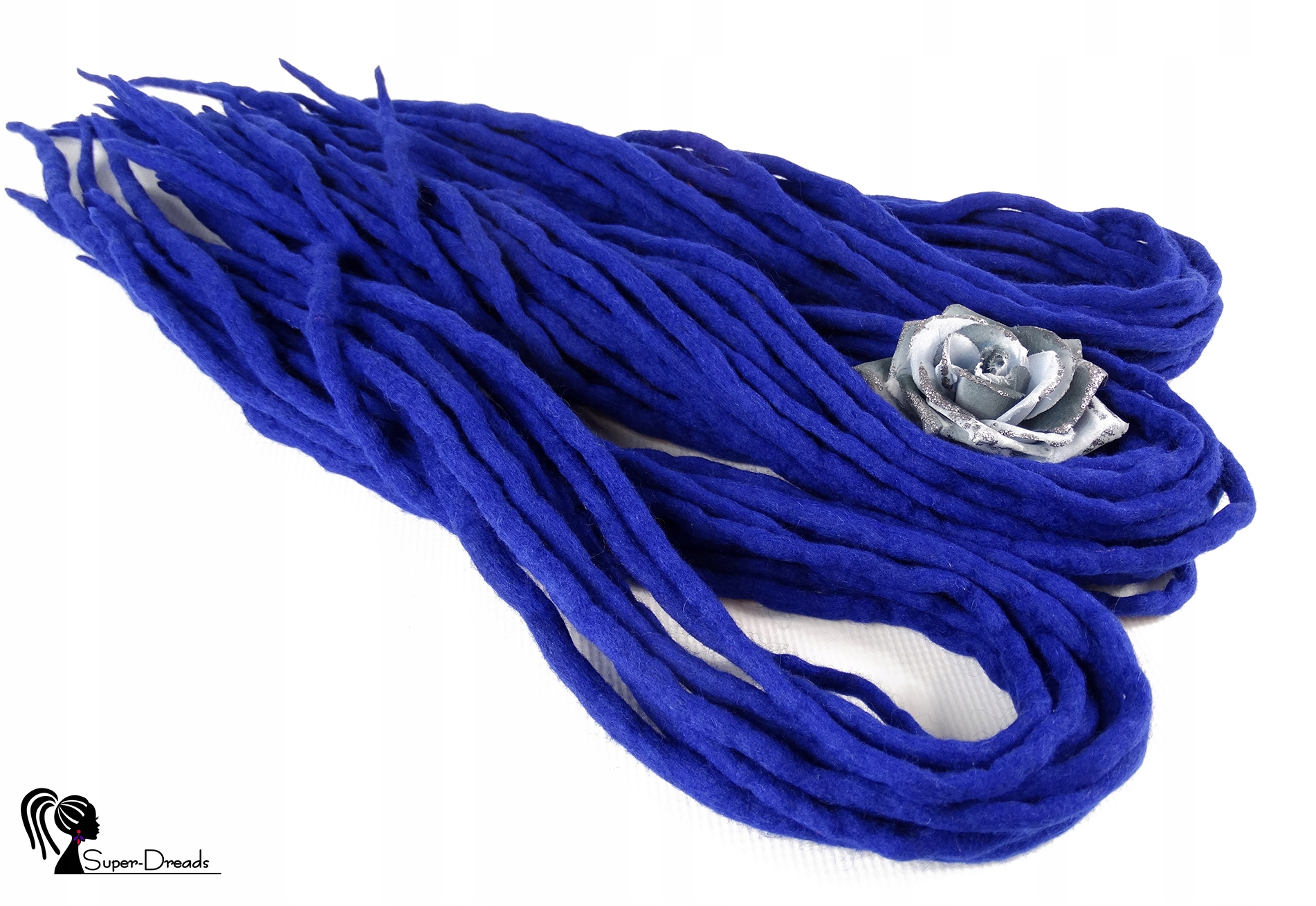 Vlněné pastelky Dredy, modré, modré, Safírové Nebe, 40 kusů