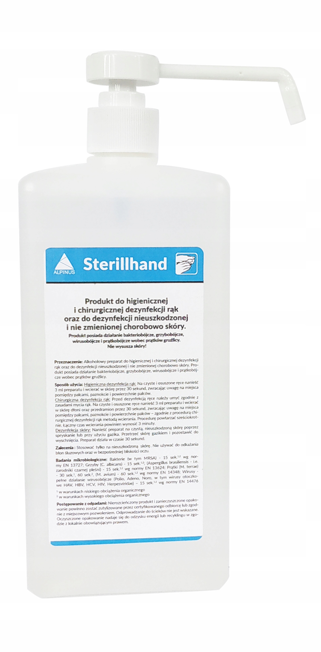 Sterillhand Dezynfekcja Rąk Skóry Dłoni 1L