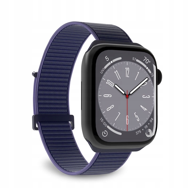 Pasek nylonowy Puro Sport do Apple Watch 42 44 45 49 mm niebieski Puro