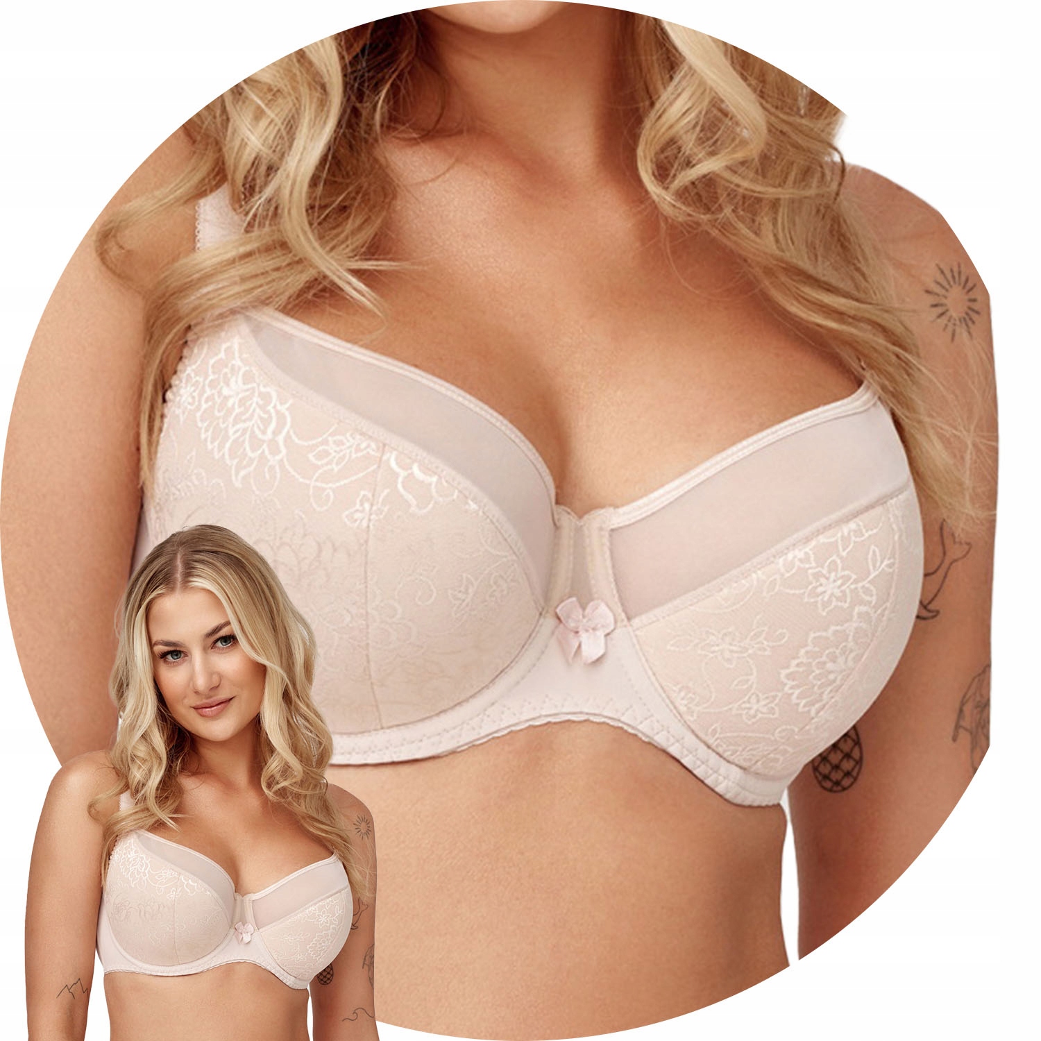 Biustonosz półusztywniany Azal Vanessa beżowy 85G