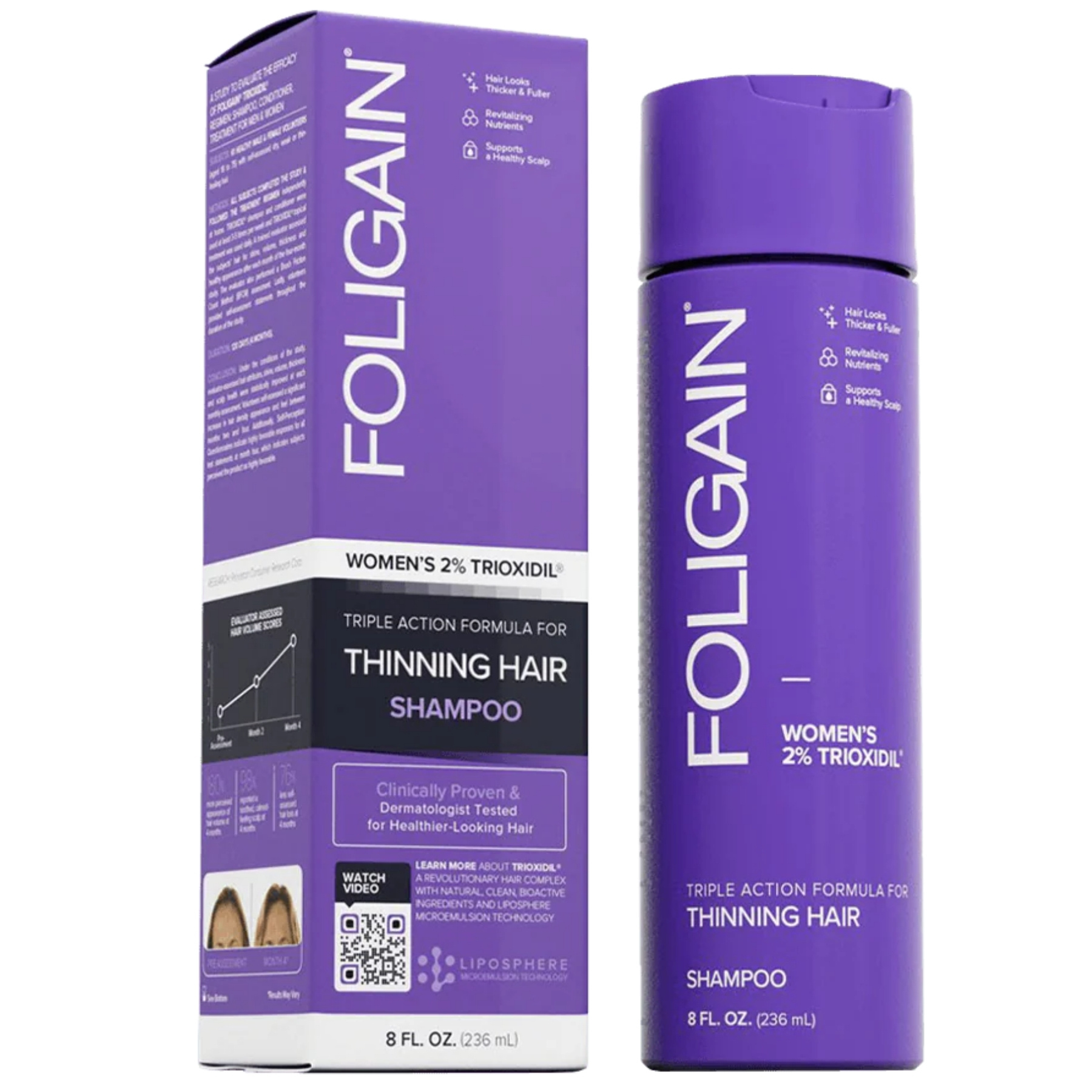 Foligain Szampon przeciw wypadaniu włosów dla kobiet 236 ml