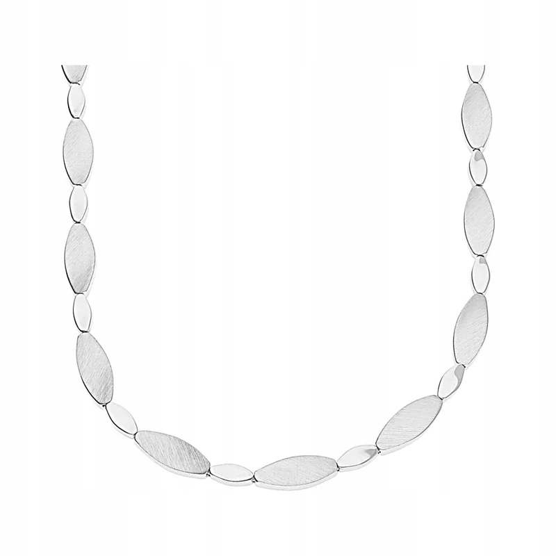 Moderní dámský náhrdelník ze stříbra 925 kusů, oválný, dvě velikosti