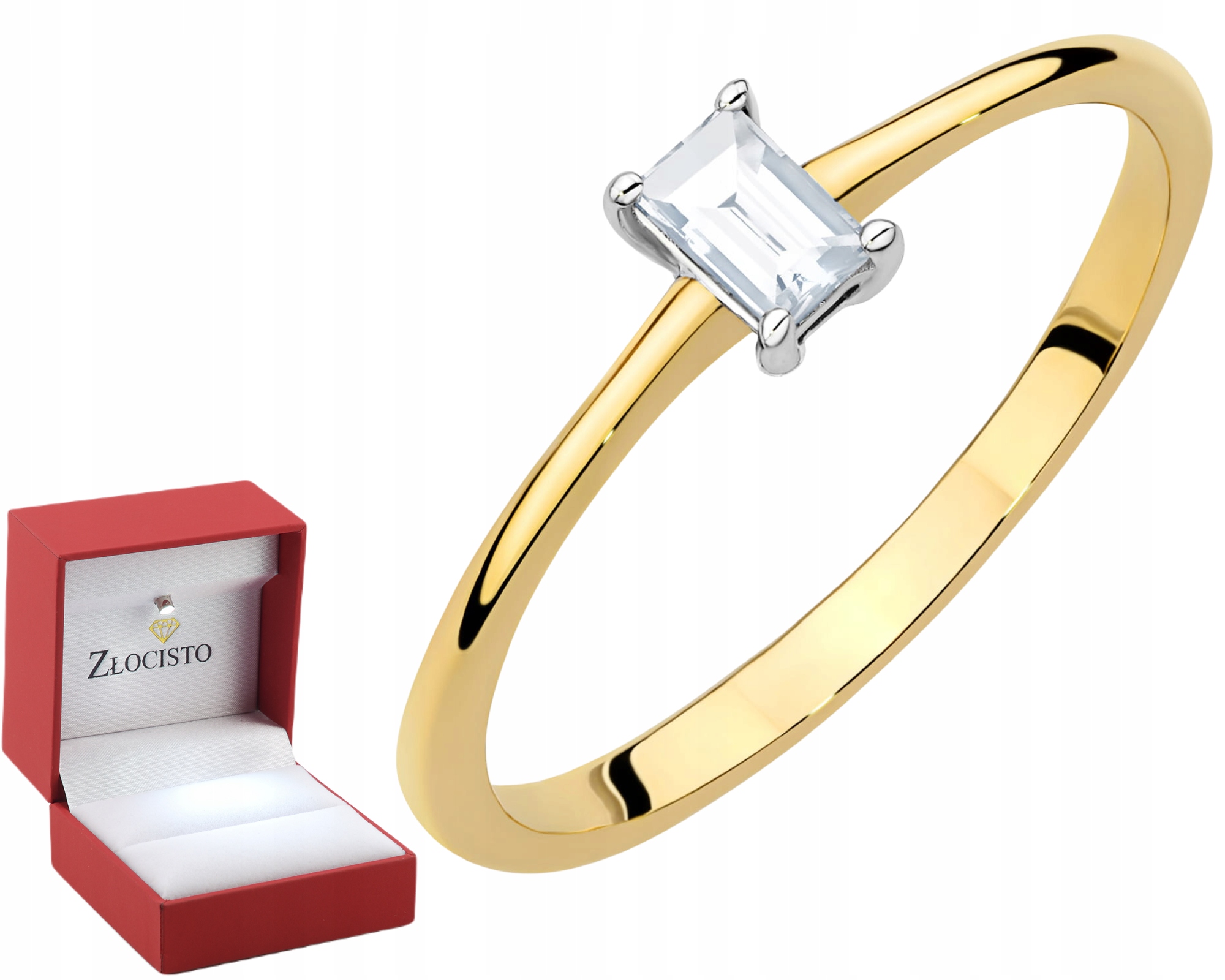 Zlatý Prstýnek S Briliantem Všechny Velikosti Zlato 585 Dárek Gravírování