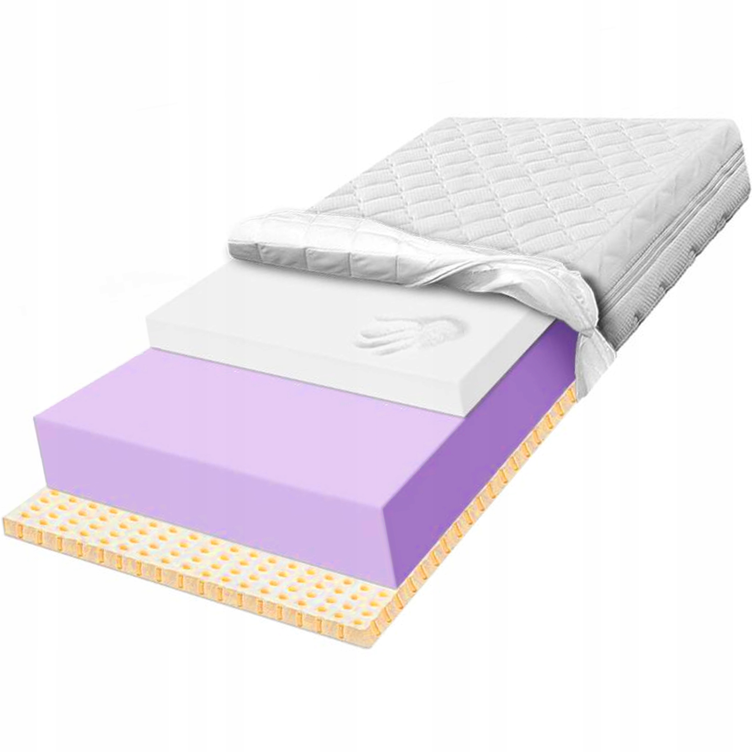 Pěnová Matrace H3 H4 180x220 prodyšný latex do 6 cm Visco Memory 24 cm