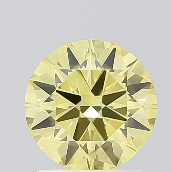 Diament laboratoryjny kolorowy 1.06ct ROUND Fancy Intense Yellow VVS1 (IGI)