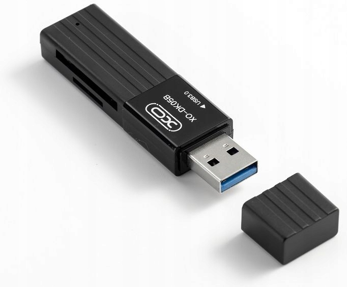 XO кард-ридер 2в1 DK05B USB 3.0 черный