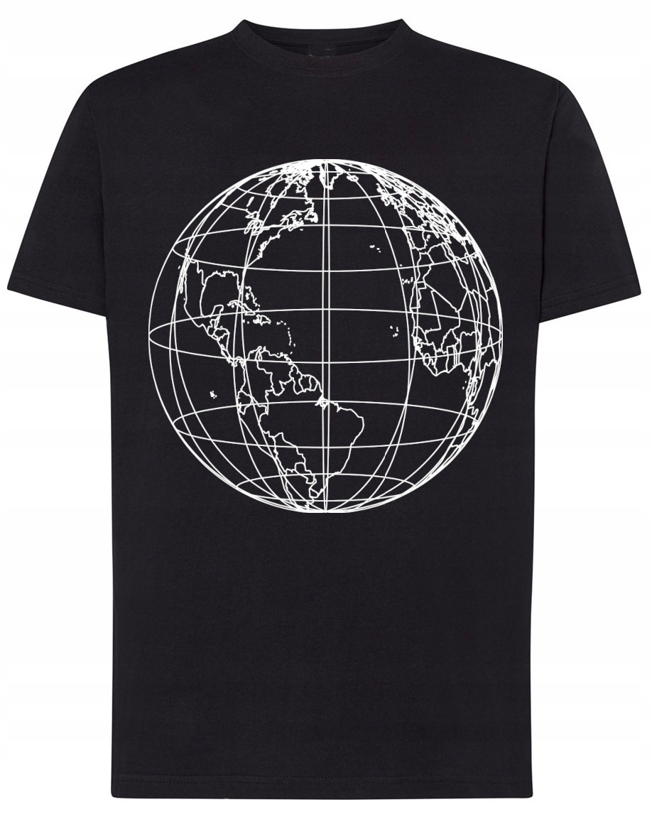 

T-Shirt koszulka nadruk Globus Rozm.4XL