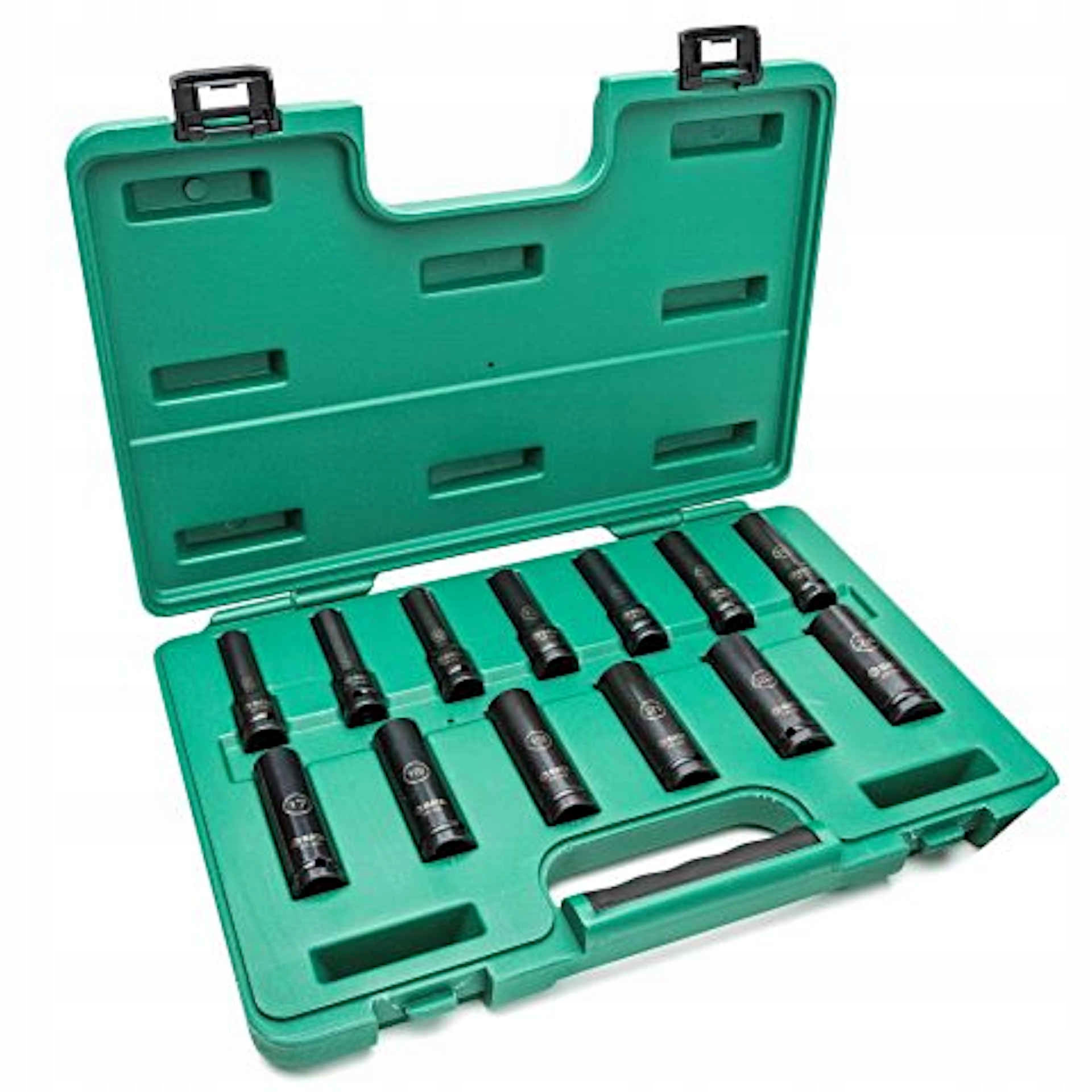 Sada Dlhých Tenkostenných Rázových Nástavcov 13 Ks 10-24MM 1/2" Sata