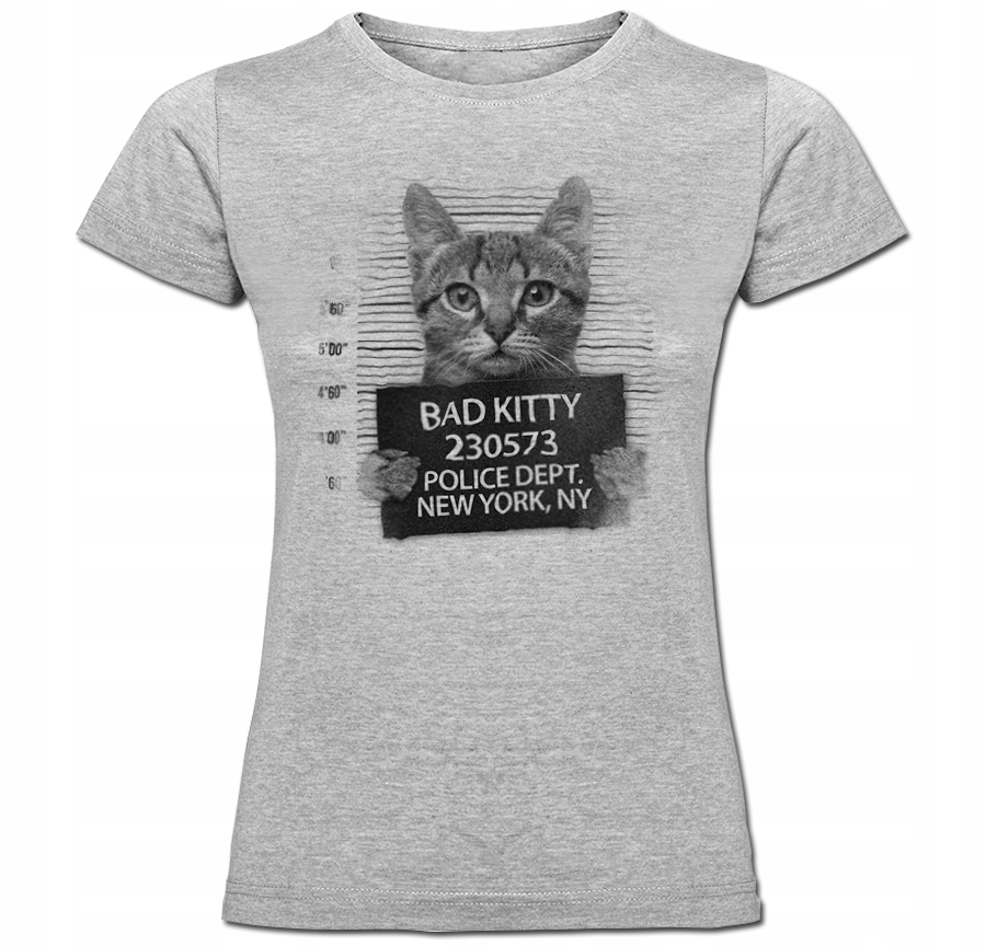 

Tshirt damski bad kitty cat kotek jail M