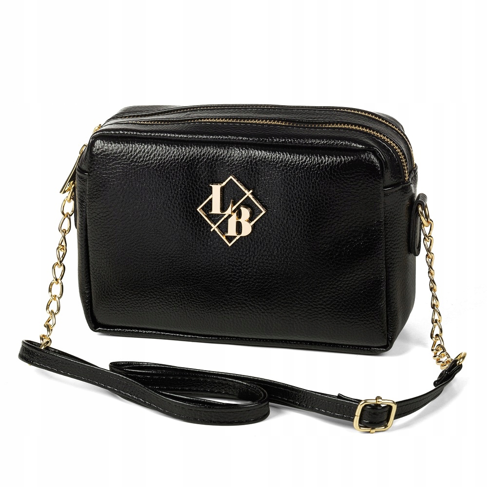 Kabelka Přes Rameno Laura Biaggi Logo Černá Pásek