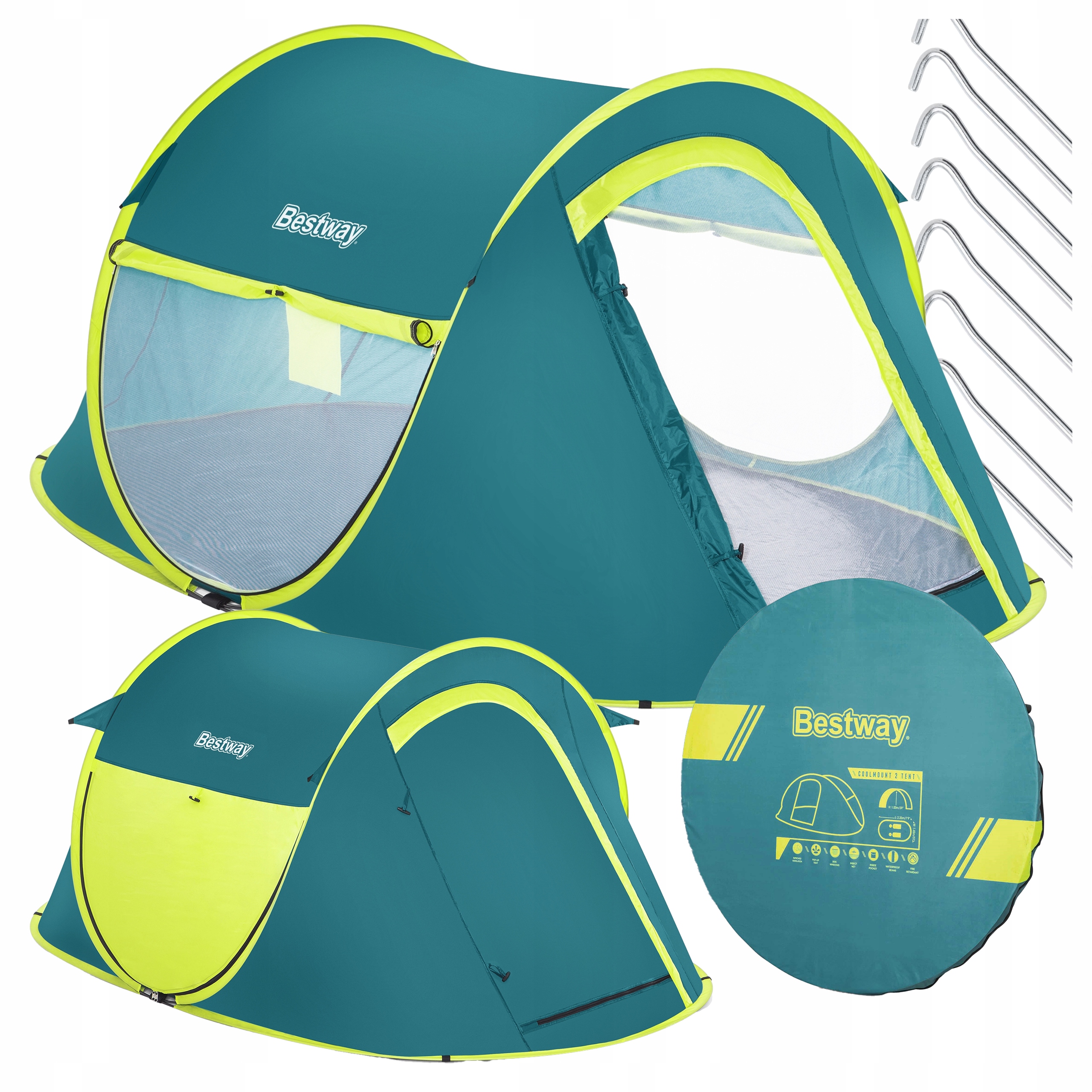 Stan turistický stan pro 2 osoby 223x145 Pop-UP Taška Bestway 68086