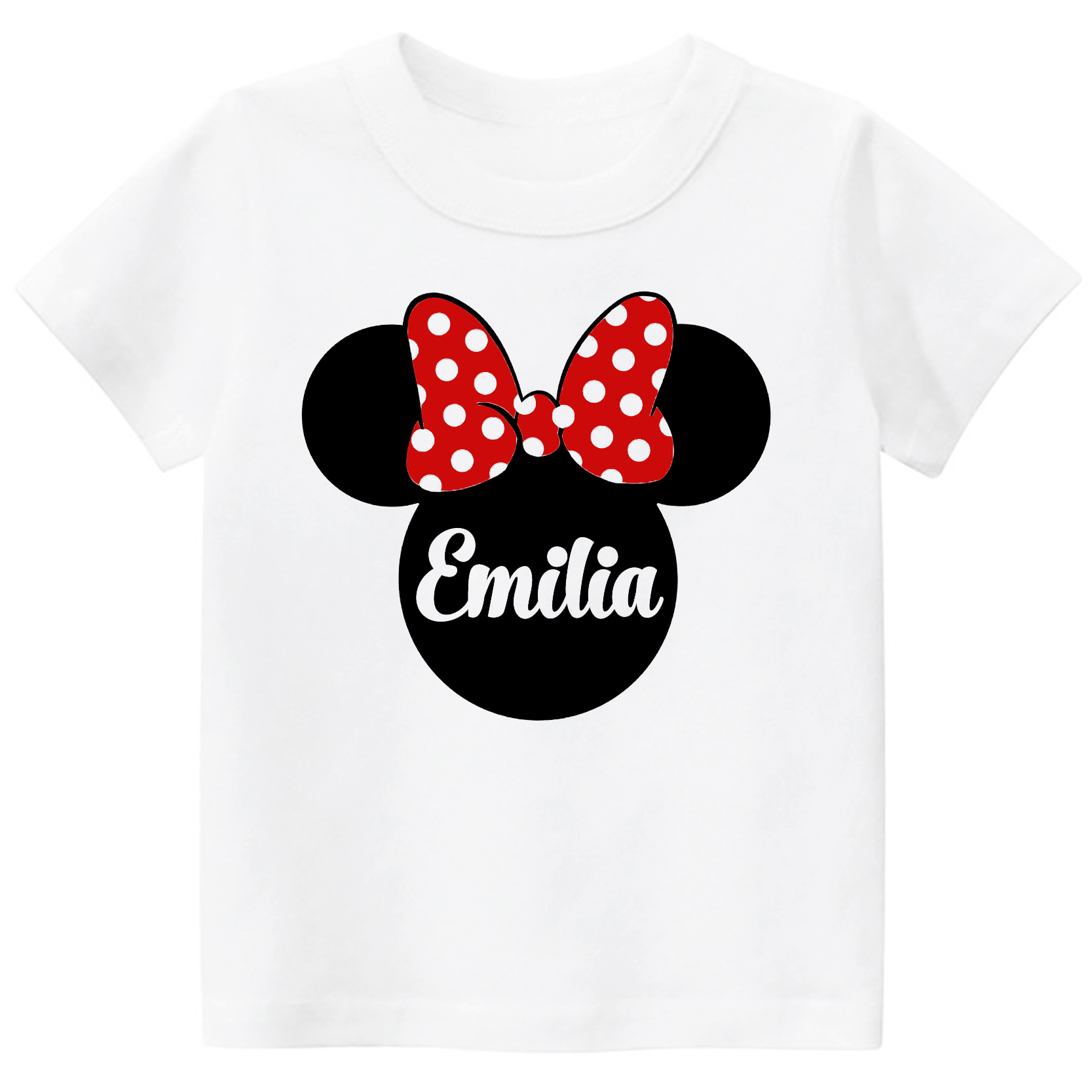 

Koszulka tshirt Myszka Minnie imię dziecka r. 128