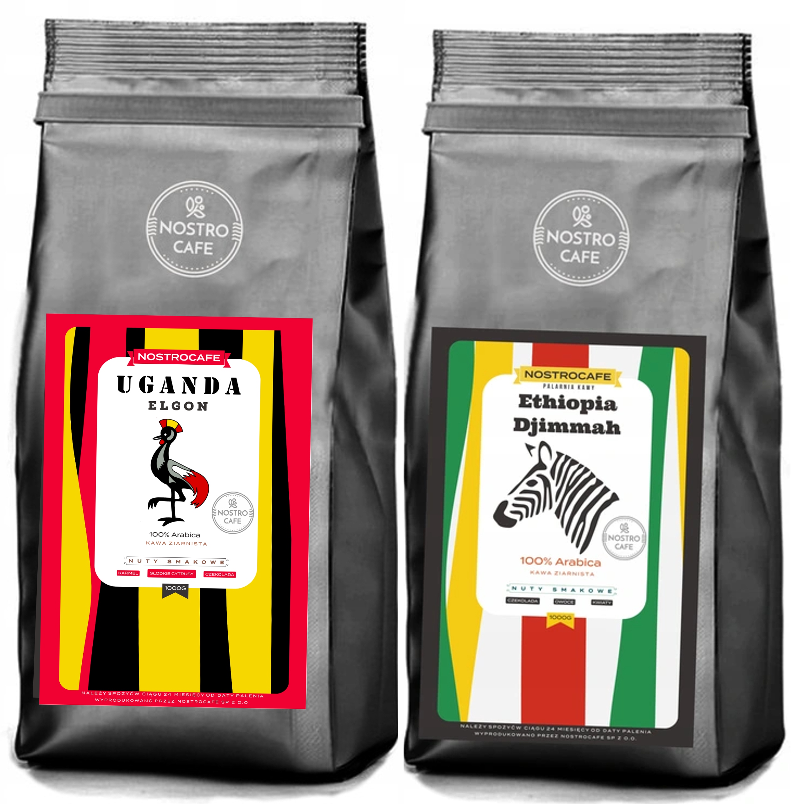 Levně Káva Zrnková 2KG Uganda Elgon, Etiopie Dijmmah