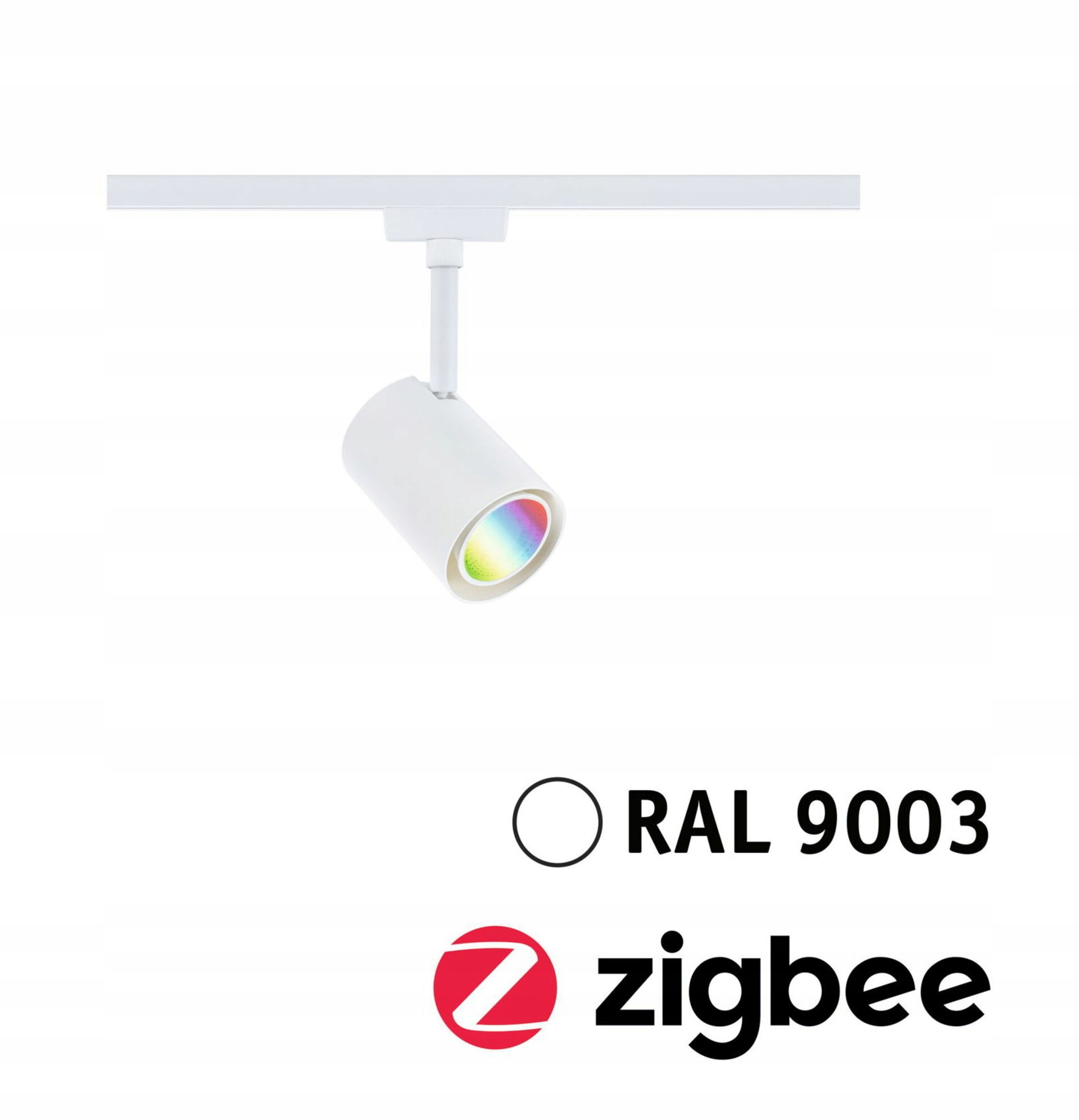 Paulmann URail Led spot Zigbee 3.0 Luxe GU10 4,8 W Rgbw+ stmievateľný biely