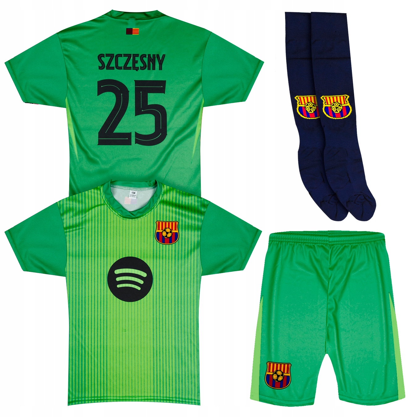 Strój Komplet 3w1 koszulka spodenki skarpety Szczęsny 146 cm