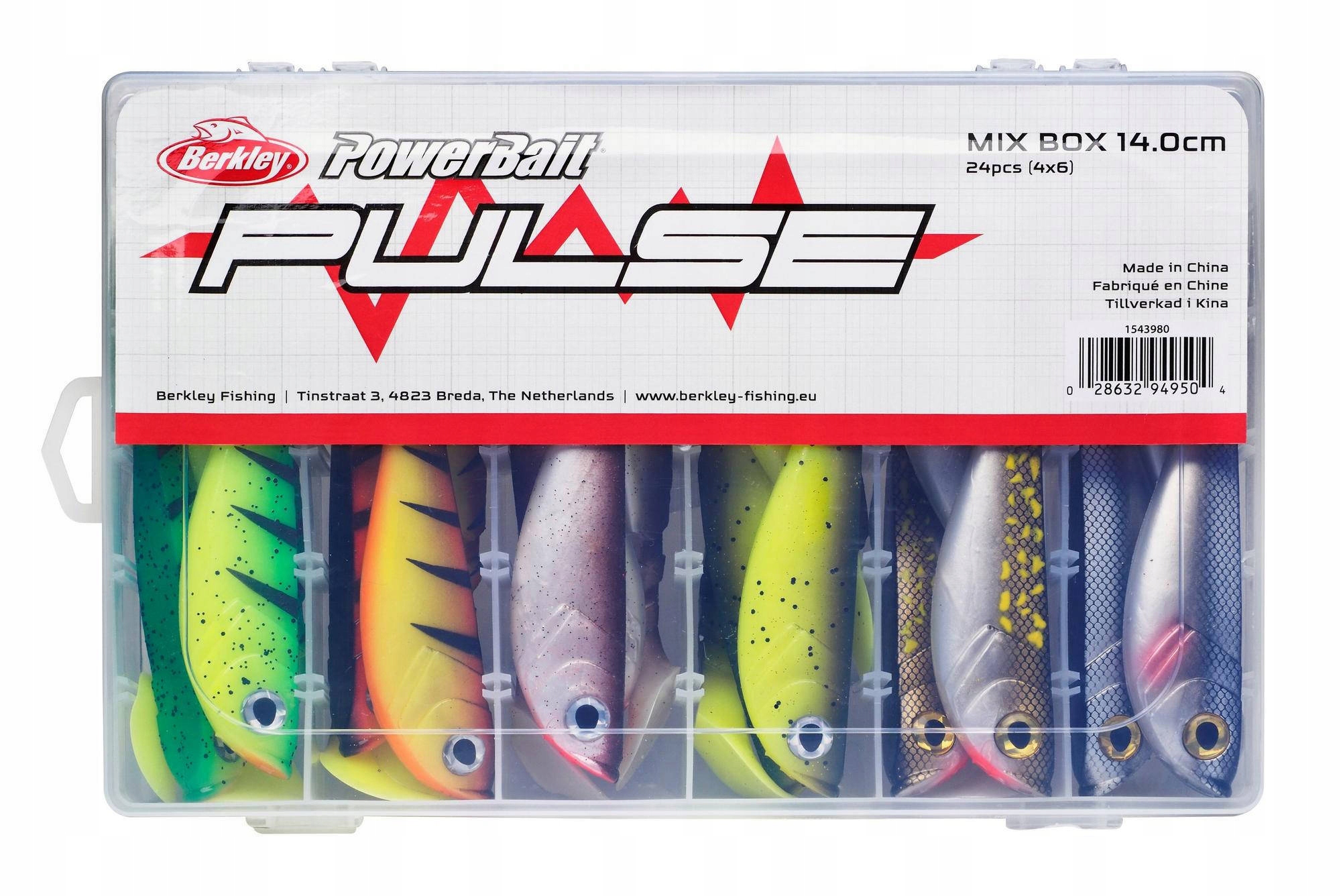 Zestaw przynęt gumowych Berkley Pulse Shad MixBox 14