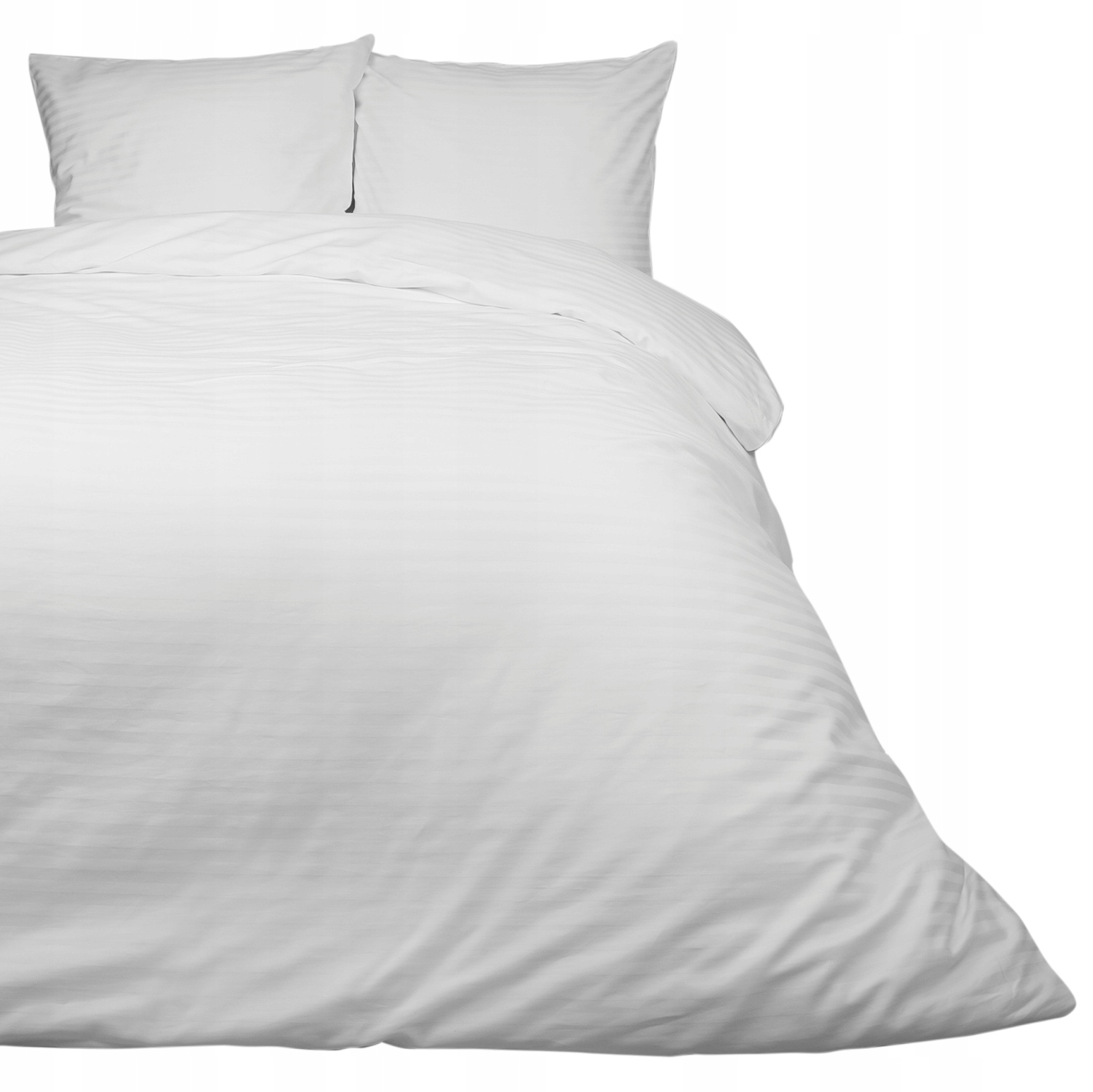 Posteľná Bielizeň bavlnená saténová damašková 180x200 biela