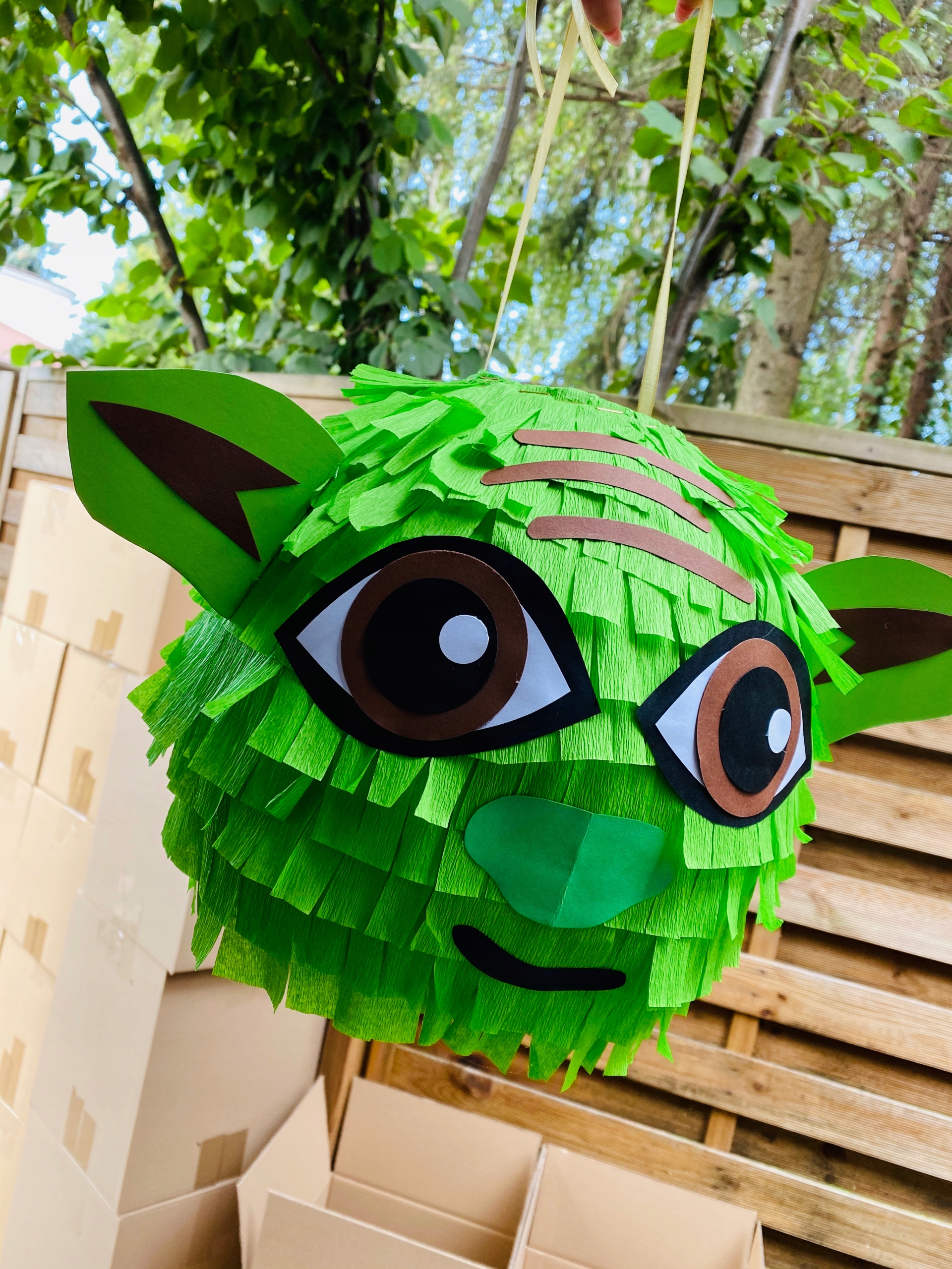 PINIATA YODA DUŻA NA URODZINY PINATA STAR WARS Marka MamFrajde