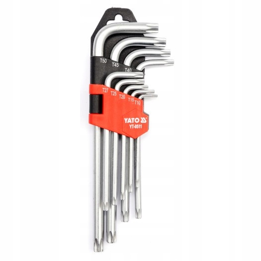 

Yato Klucze Imbusowe Torx 9SZT. T10-T50 YT-0511