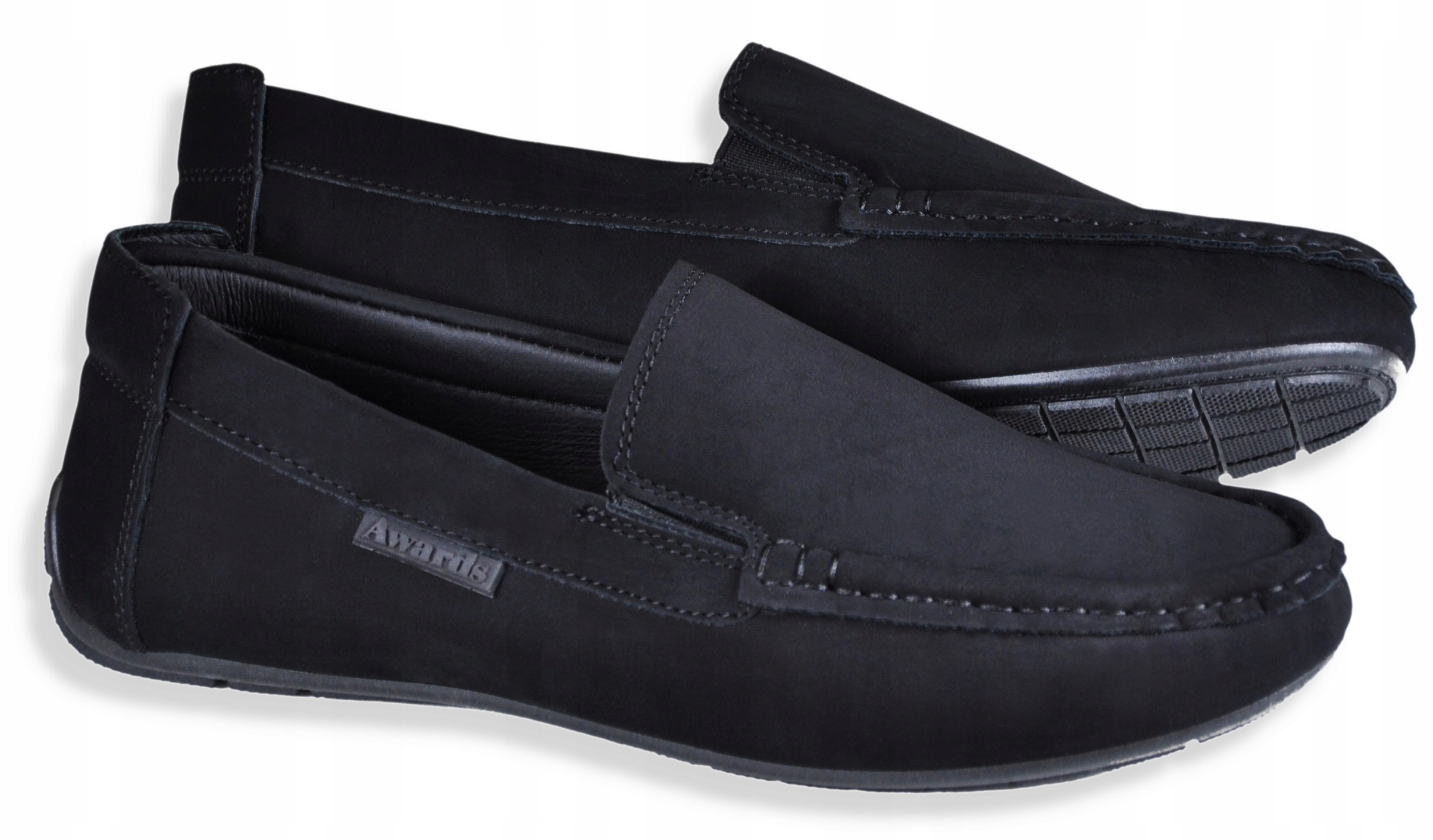 SANTO Mokasyny zgrabne wizytowe czarne eleganckie r 39 Rozmiar (new) 39