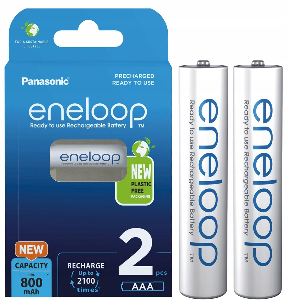 

2 x Baterii Akumulatorów Eneloop Aaa R3 800MAH