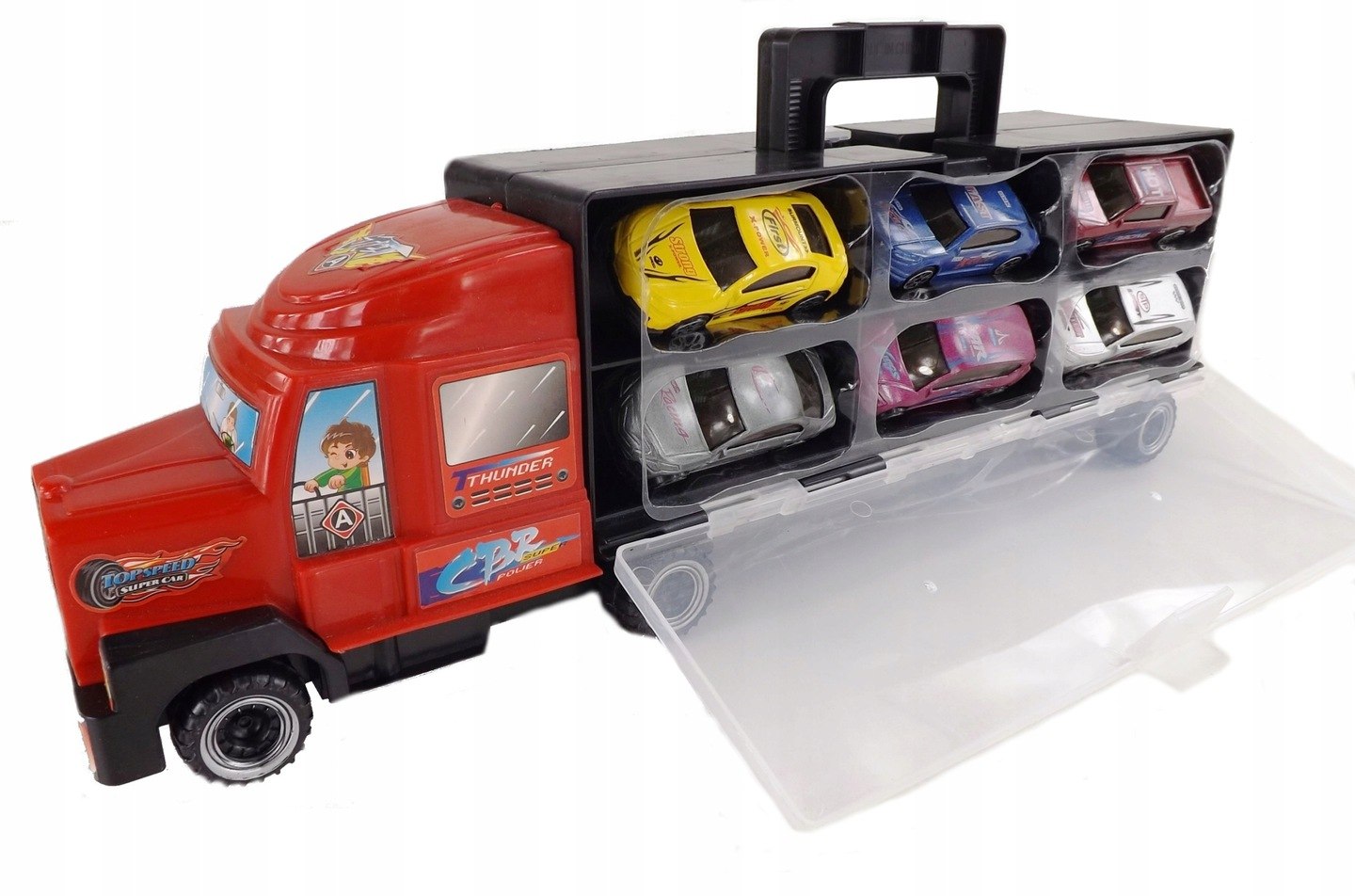 CIĘŻARÓWKA Z AUTAMI METALOWE AUTA TIR LAWETA 997CZ Rodzaj pojazdu ciężarówka