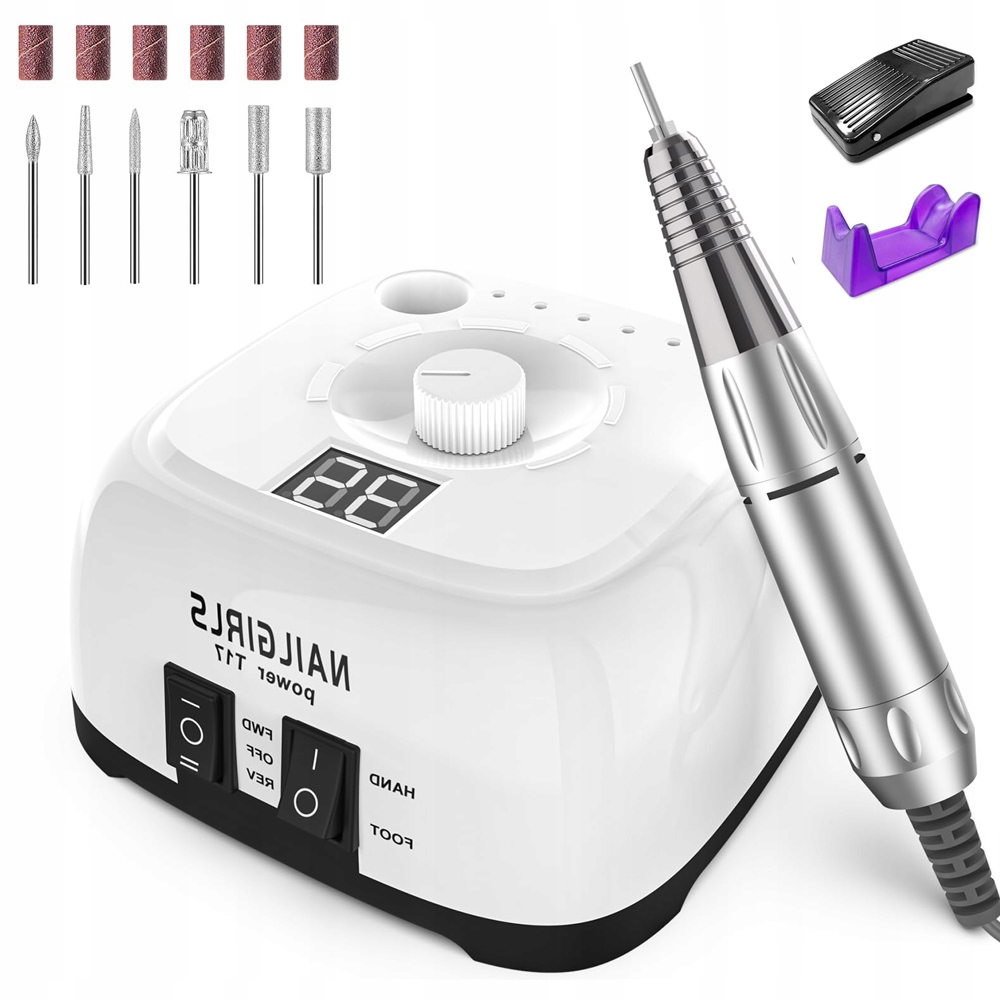 Bruska Na Nehty Ergonomická 35000 Rpm 5 Vrtaček 6 Leštiček