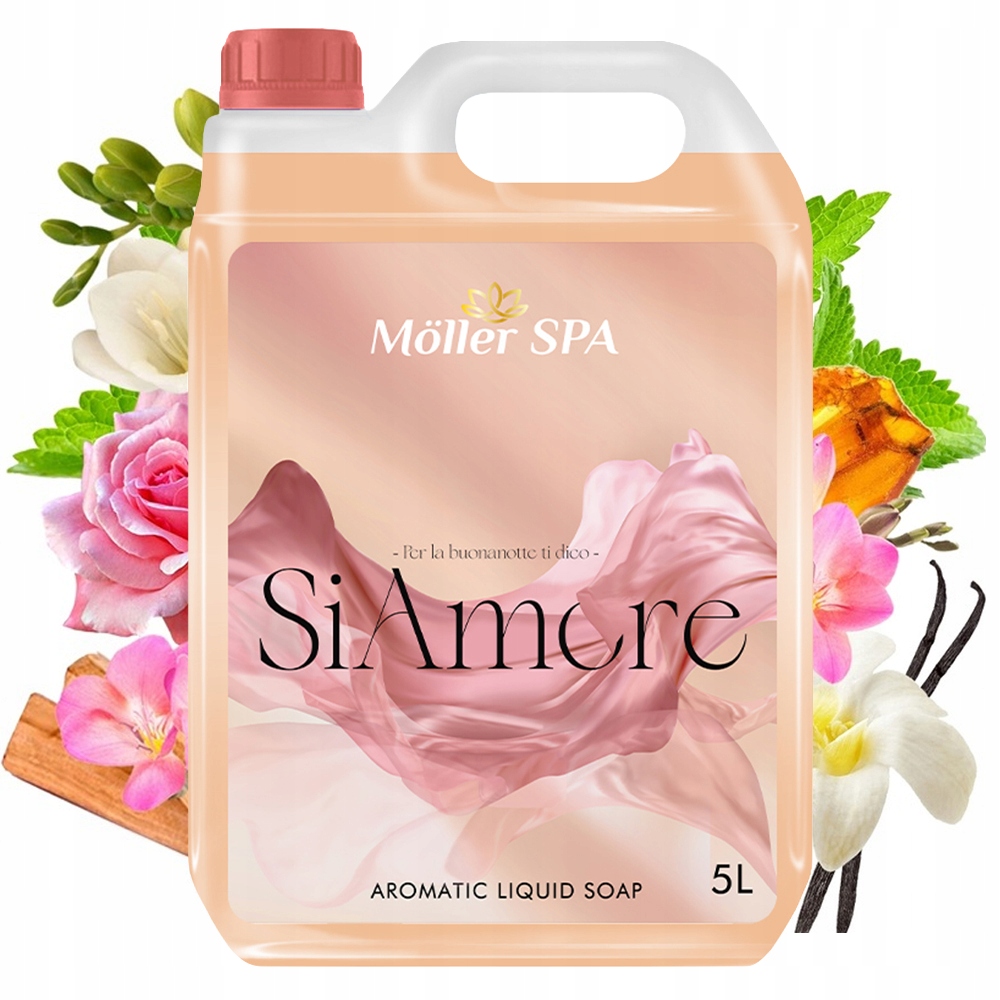 Möller Spa Mydło w Płynie o zapachu Damskich Perfum SiAmore Damskie 5L