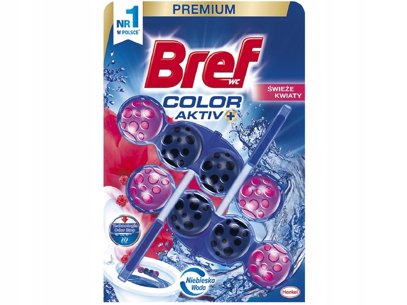 

Kostka do Wc Bref Color Aktiv Świeże kwiaty 2x50g